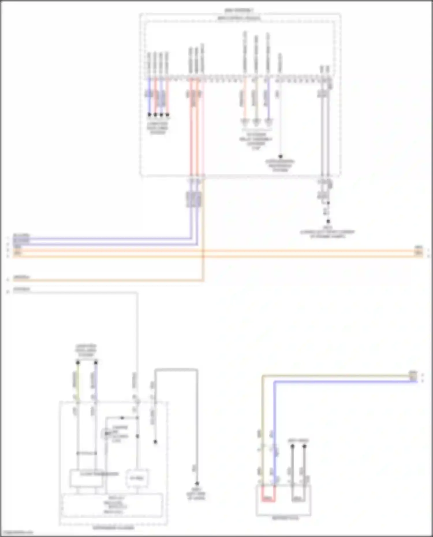 Sorento Kia IV (2020-2024): Wiring diagram engine performance 1.6l turbo hybrid, hybrid control circuit (4 of 7)