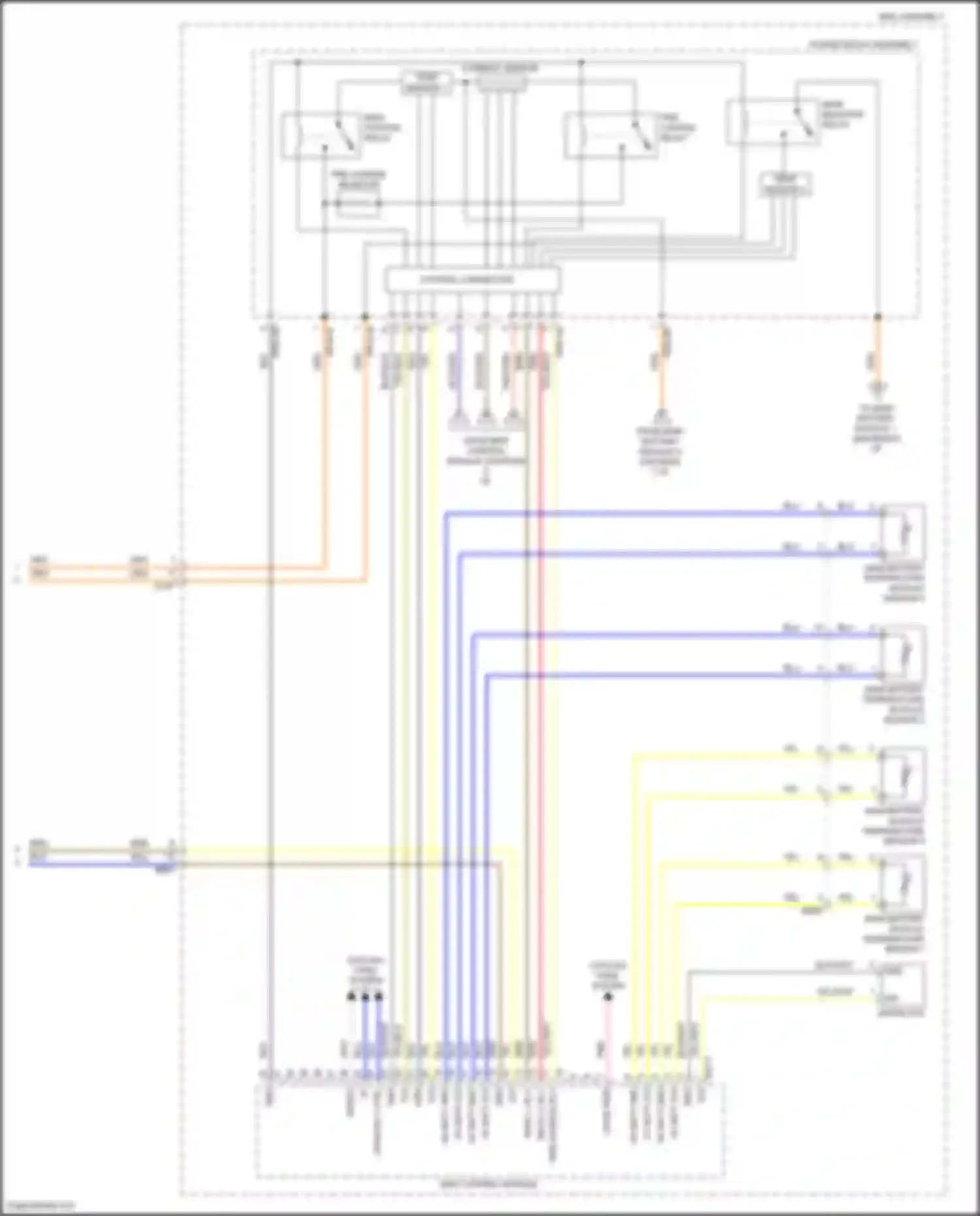 Sorento Kia IV (2020-2024): Wiring diagram engine performance 1.6l turbo hybrid, hybrid control circuit (5 of 7)
