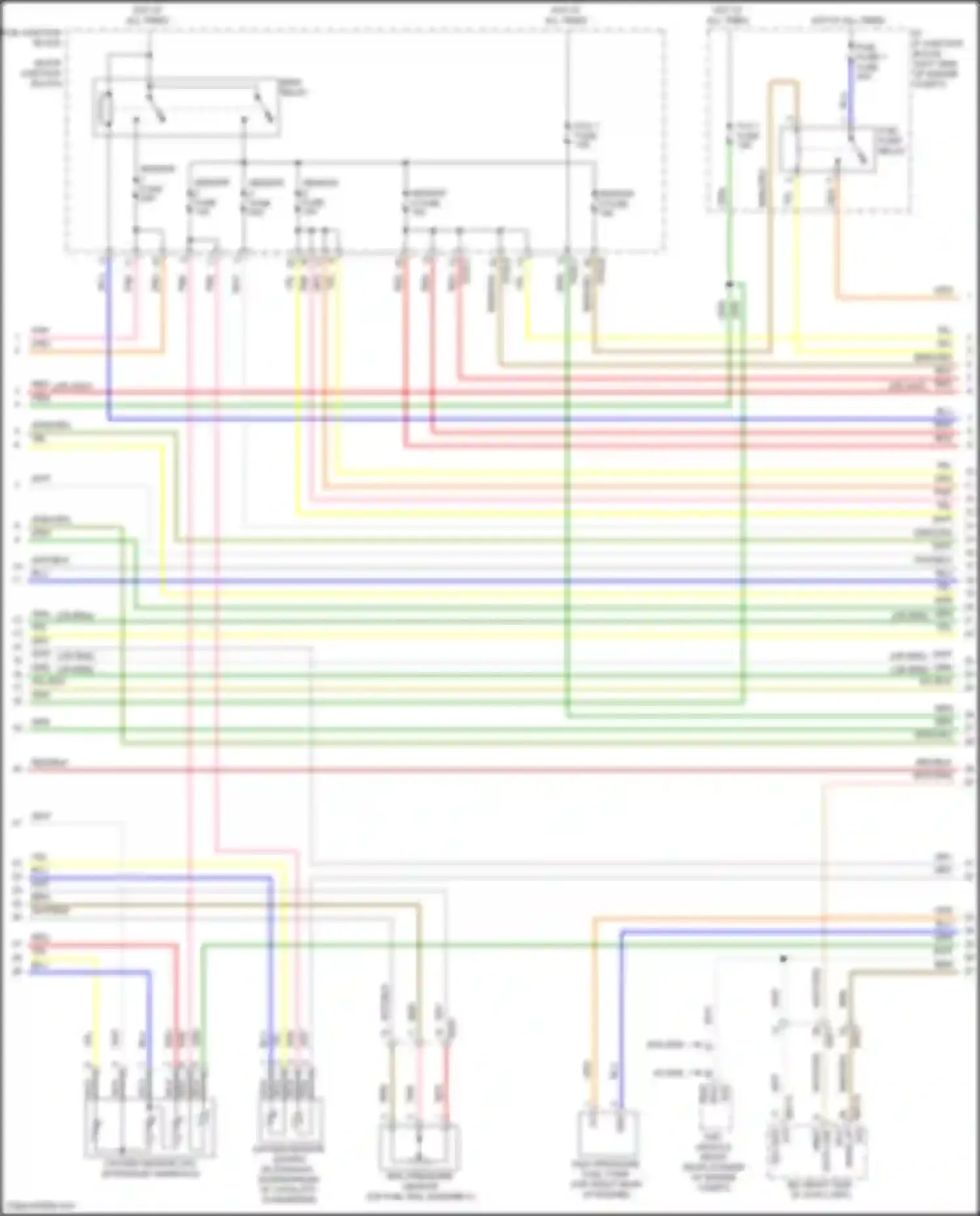 Sorento Kia IV (2020-2024): Wiring diagram engine performance 2.5l, engine controls circuit (5 of 8)