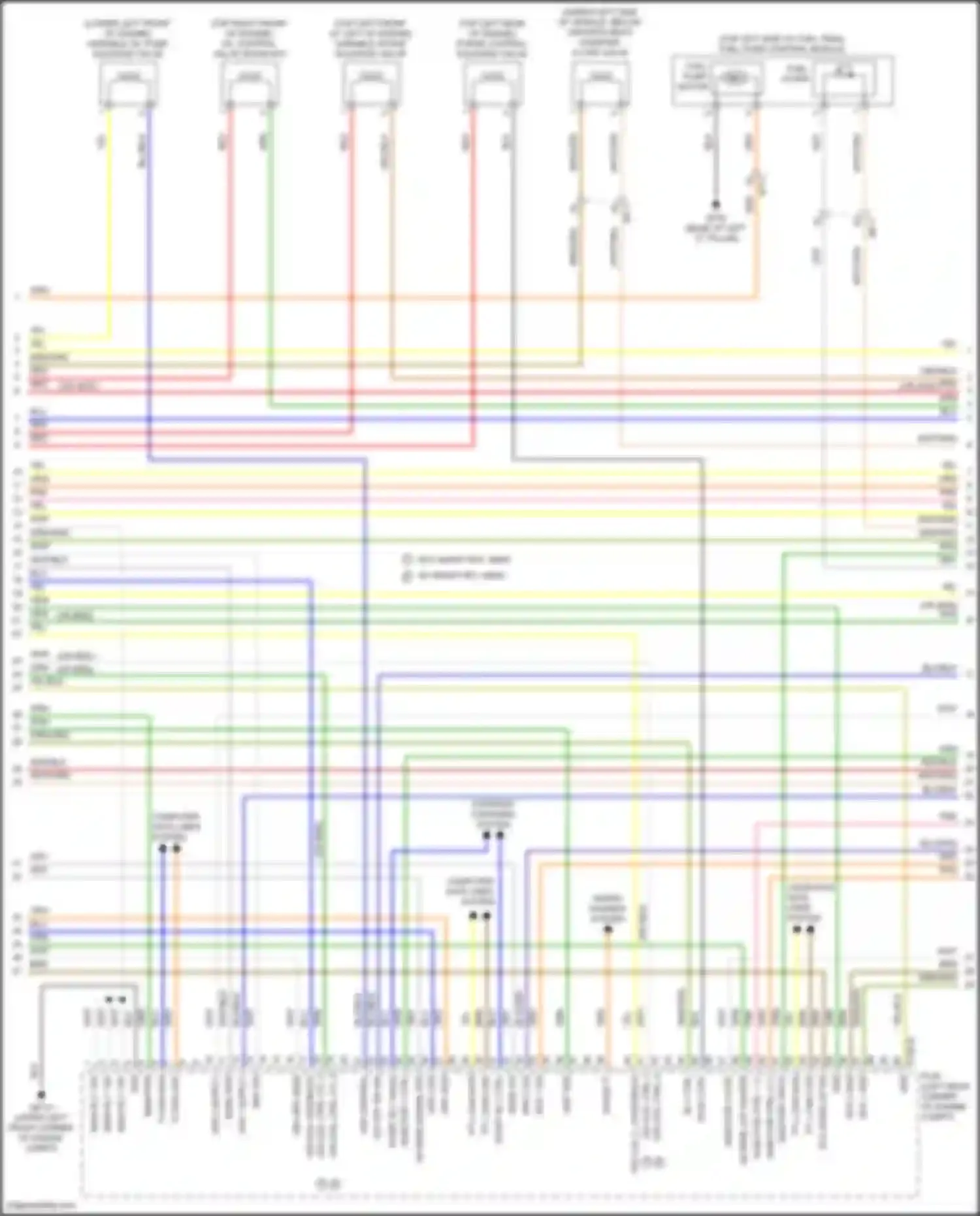 Sorento Kia IV (2020-2024): Wiring diagram engine performance 2.5l, engine controls circuit (6 of 8)