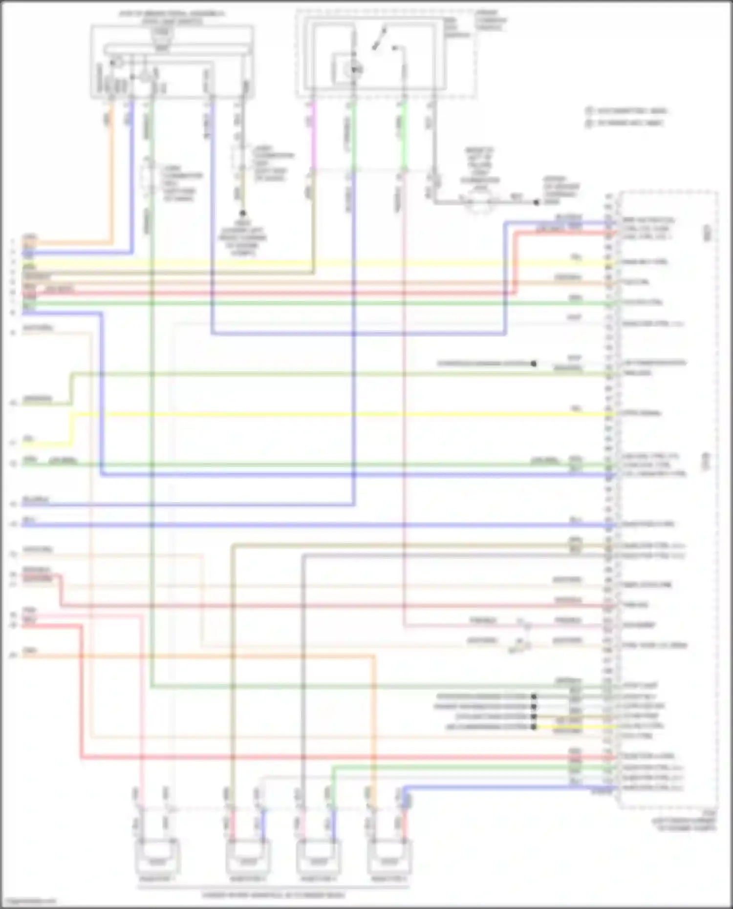 Sorento Kia IV (2020-2024): Wiring diagram engine performance 2.5l, engine controls circuit (8 of 8)