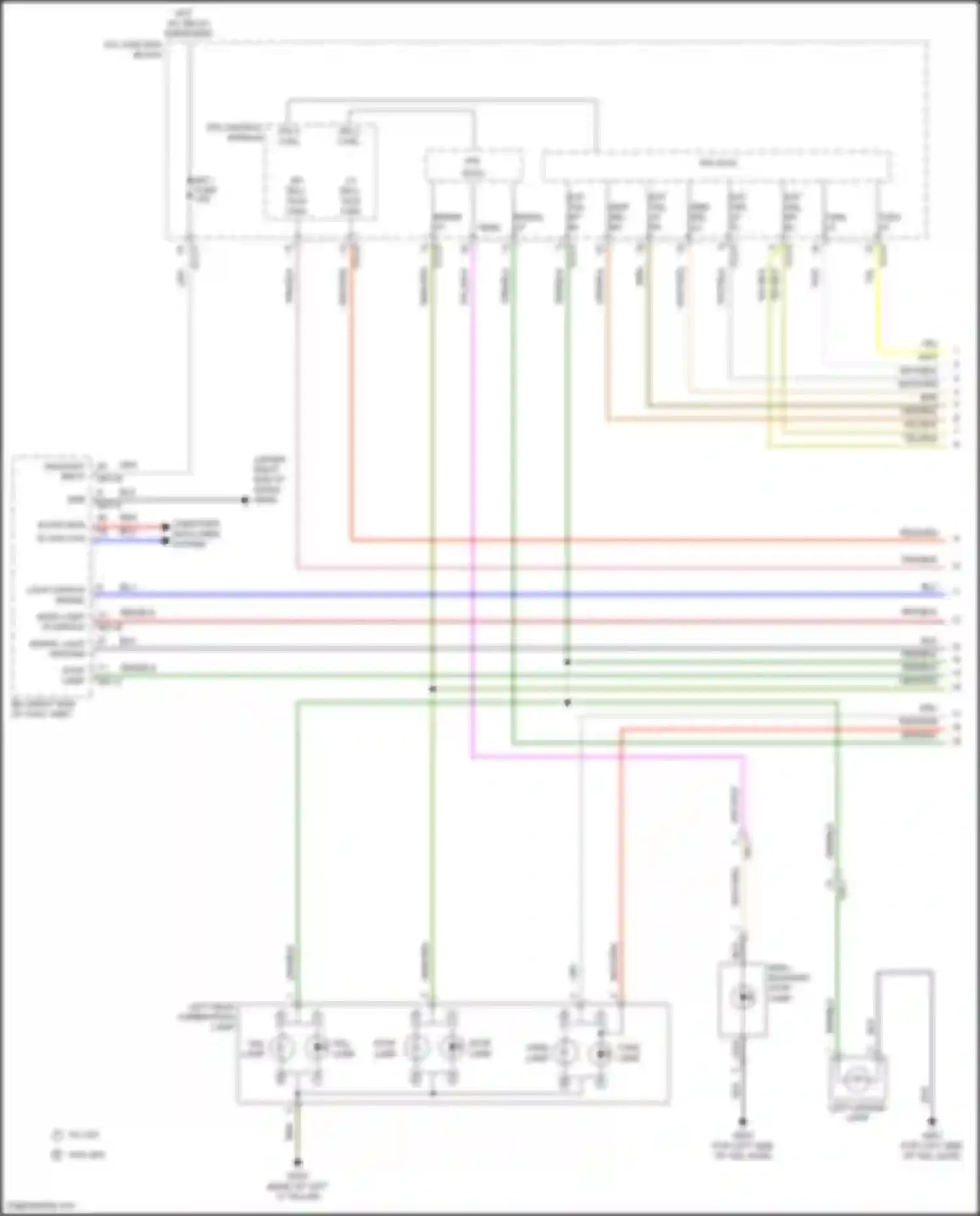 Sorento Kia IV (2020-2024): Exterior lamps circuit, hybrid (1 of 4)