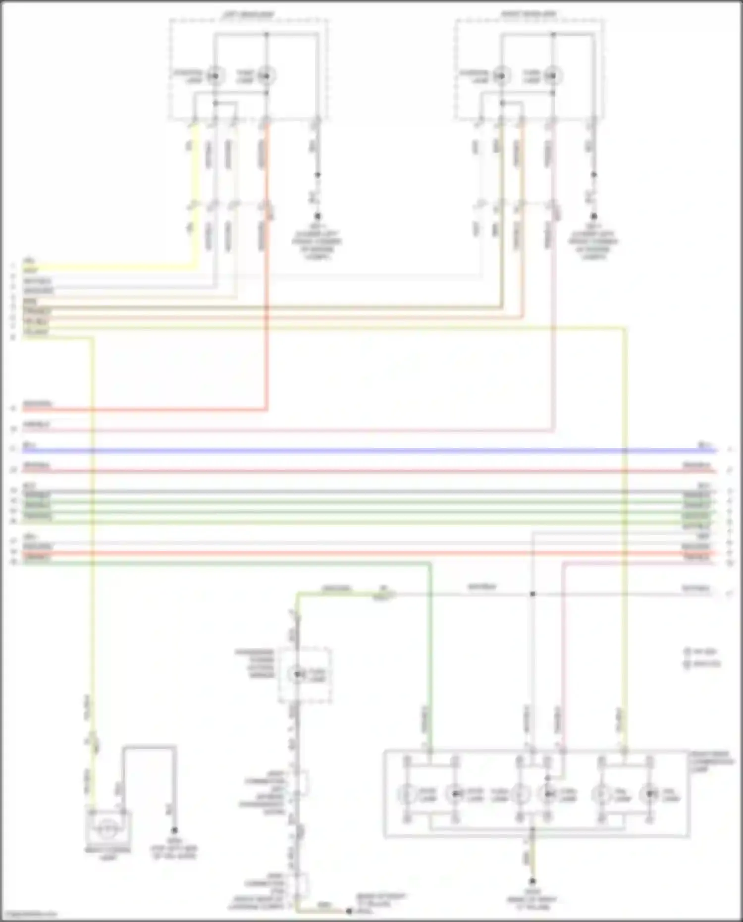 Sorento Kia IV (2020-2024): Exterior lamps circuit, hybrid (2 of 4)