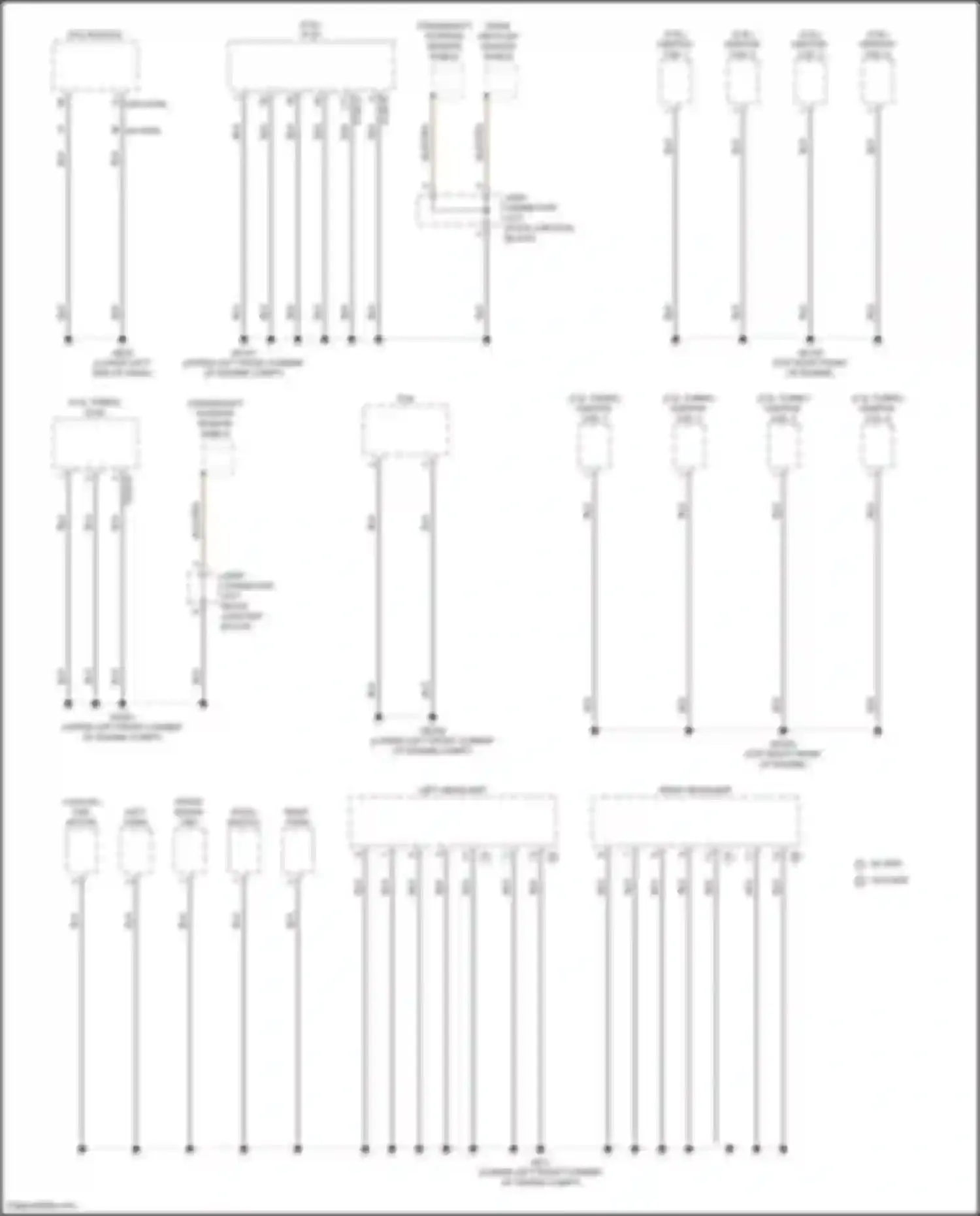 Sorento Kia IV (2020-2024): Ground distribution circuit, except hybrid (3 of 6)