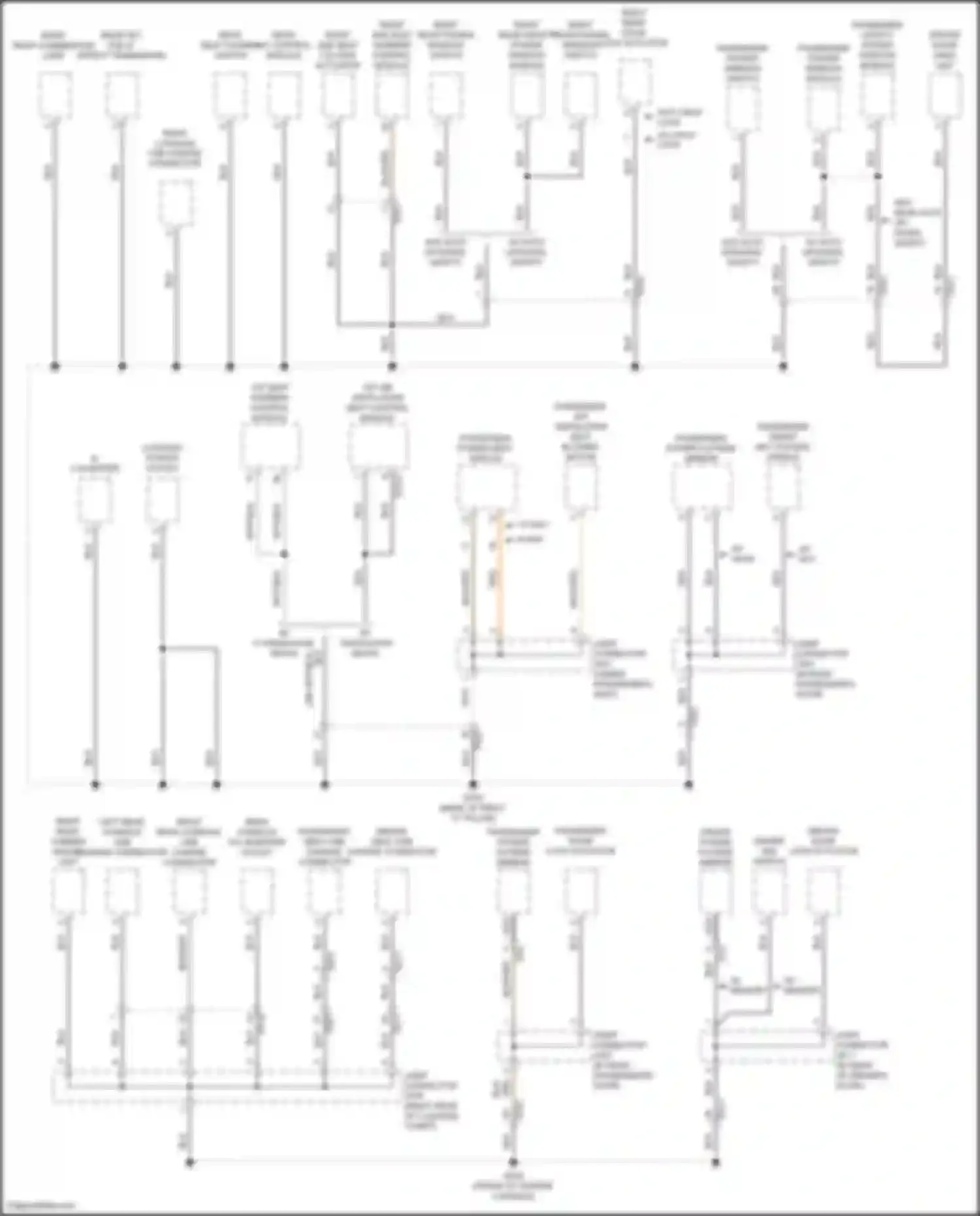 Sorento Kia IV (2020-2024): Ground distribution circuit, except hybrid (5 of 6)