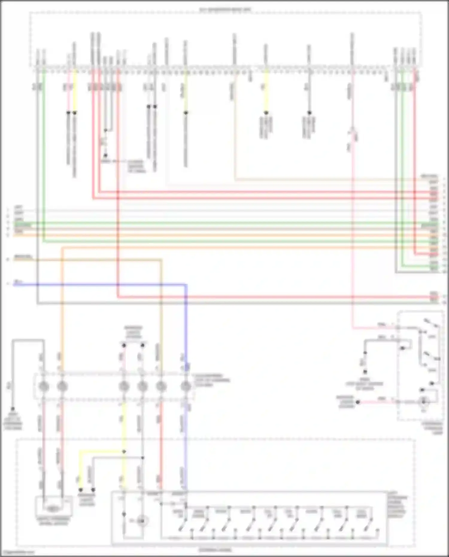 Sorento Kia IV (2020-2024): Navigation circuit, except hybrid w/ amplifier (2 of 4)