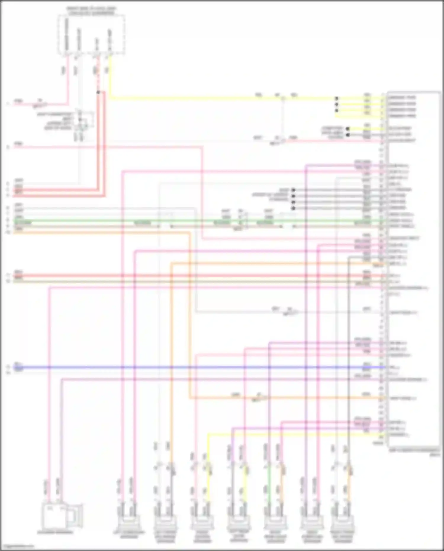 Sorento Kia IV (2020-2024): Navigation circuit, except hybrid w/ amplifier (4 of 4)
