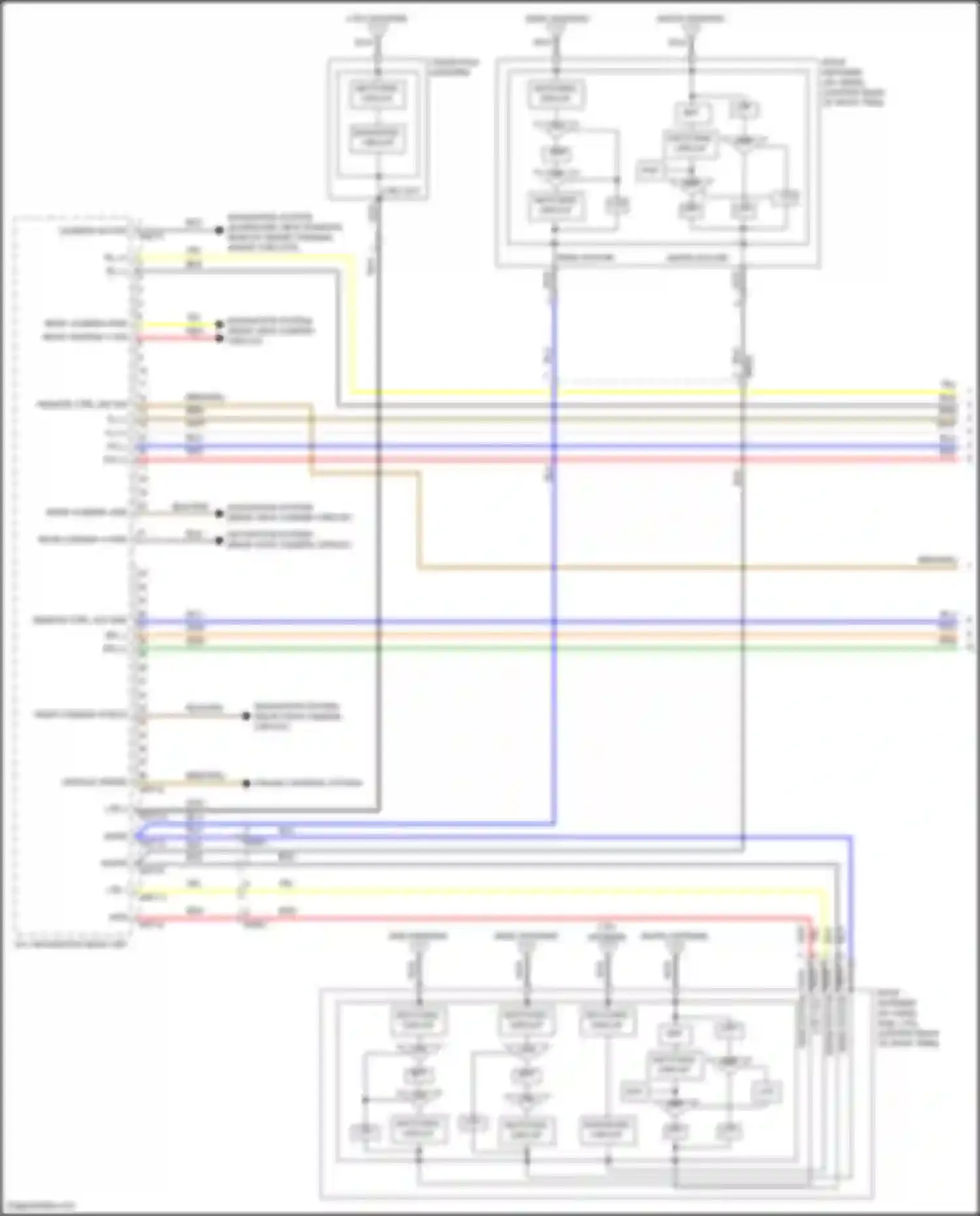 Sorento Kia IV (2020-2024): Navigation circuit, except hybrid w/o amplifier (1 of 4)