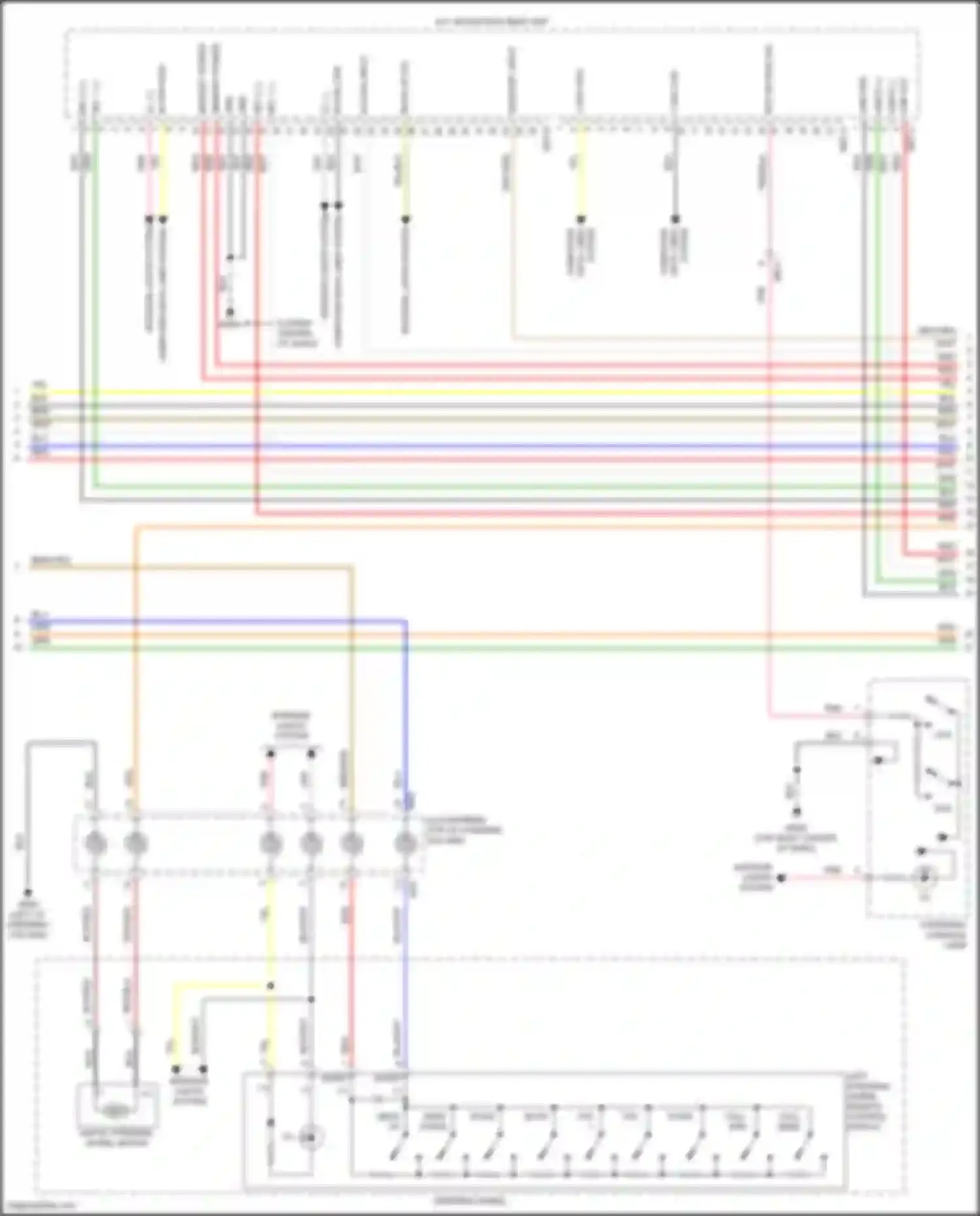 Sorento Kia IV (2020-2024): Navigation circuit, except hybrid w/o amplifier (2 of 4)