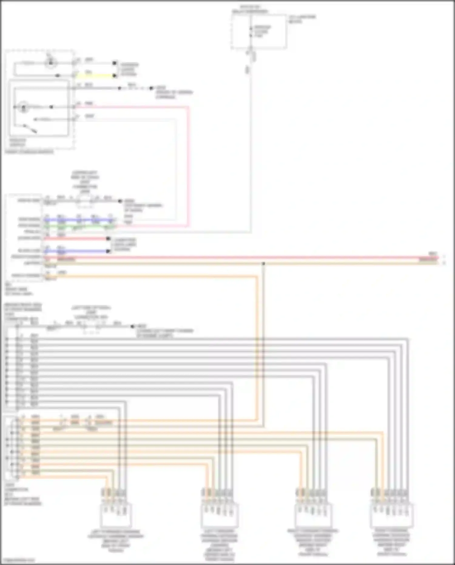 Sorento Kia IV (2020-2024): Parking assistant circuit, except hybrid w/o pca (1 of 2)