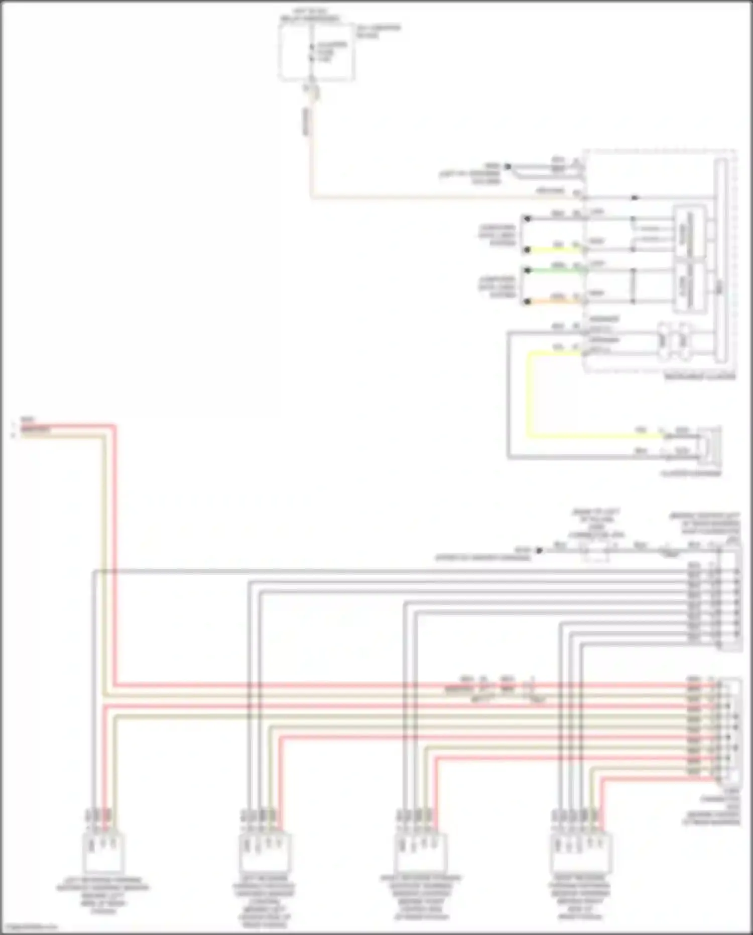 Sorento Kia IV (2020-2024): Parking assistant circuit, except hybrid w/o pca (2 of 2)