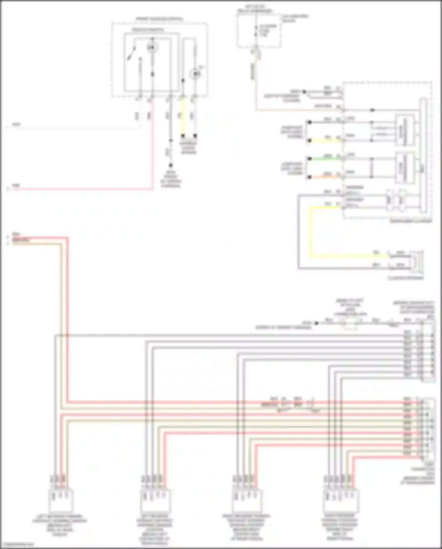 Sorento Kia IV (2020-2024): Parking assistant circuit, except hybrid w/ pca (2 of 2)