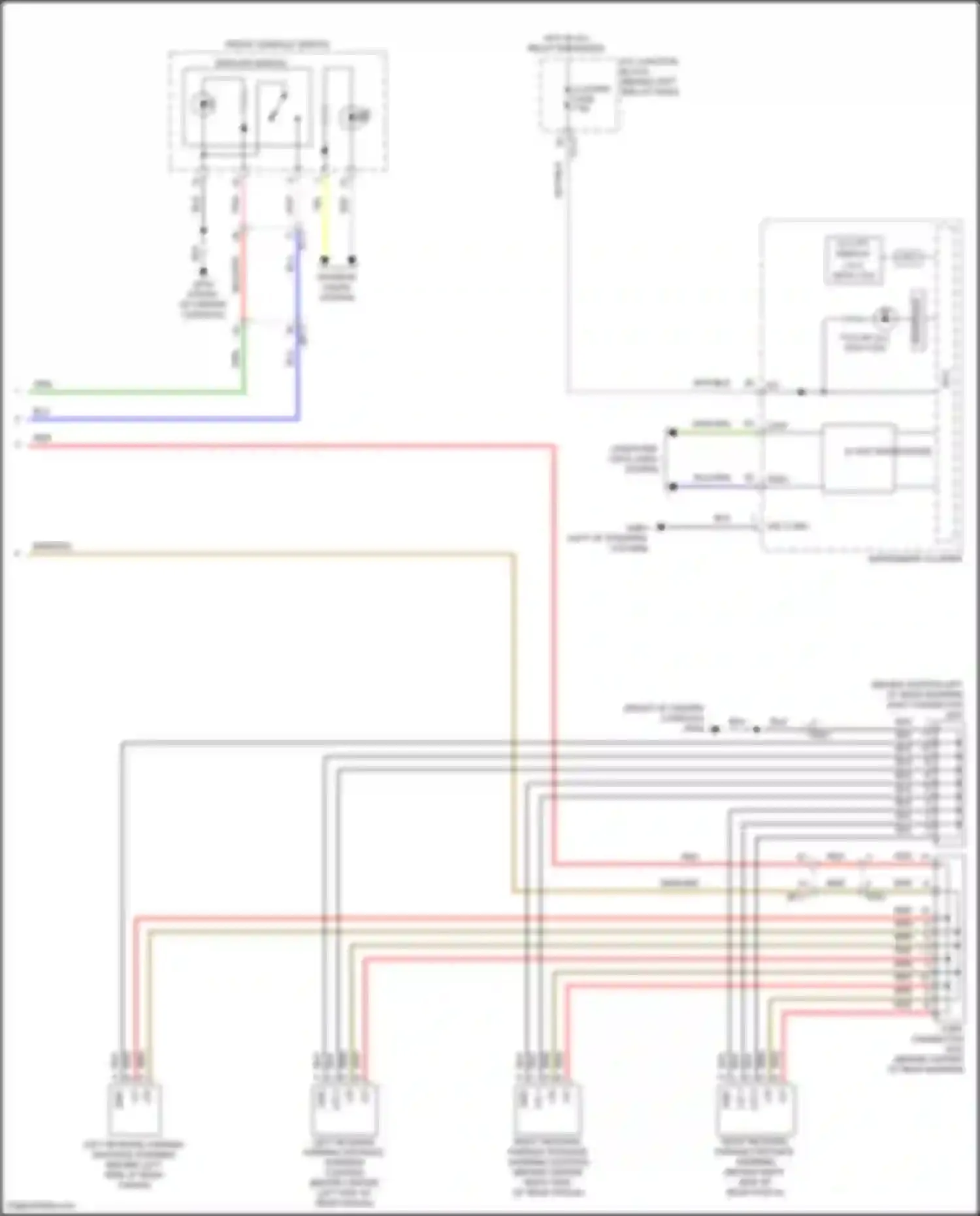 Sorento Kia IV (2020-2024): Parking assistant circuit, hybrid w/o pca (2 of 2)