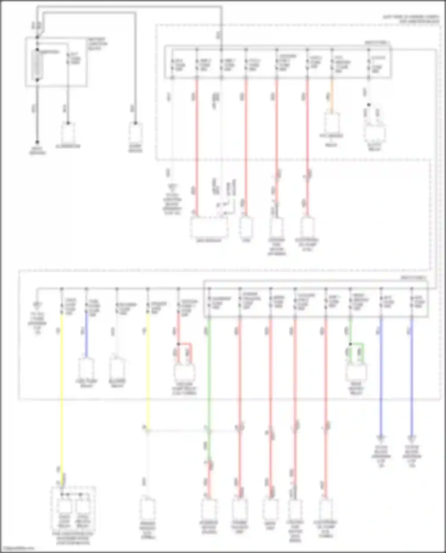 Sorento Kia IV (2020-2024): Power distribution circuit, except hybrid (1 of 10)