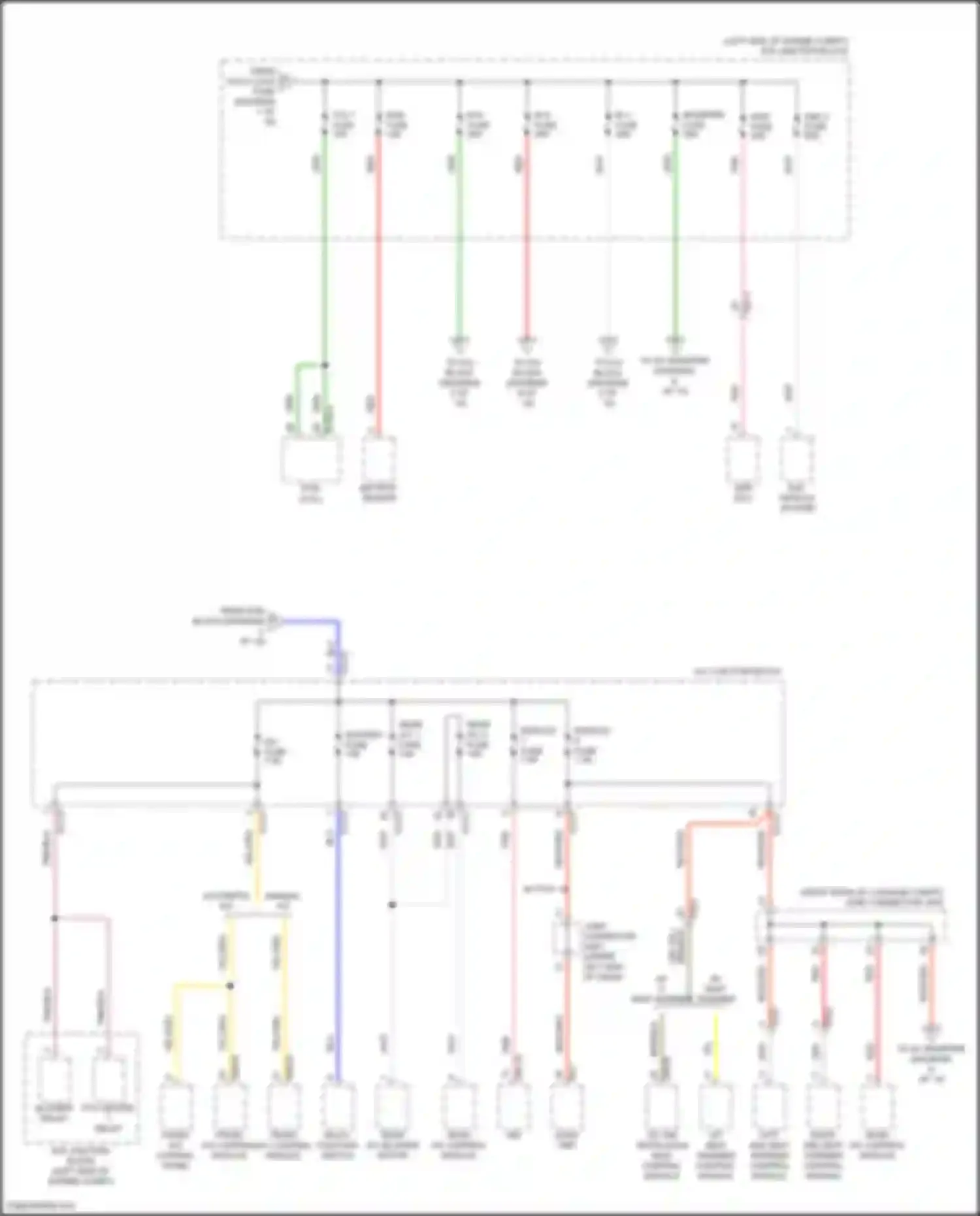 Sorento Kia IV (2020-2024): Power distribution circuit, except hybrid (3 of 10)