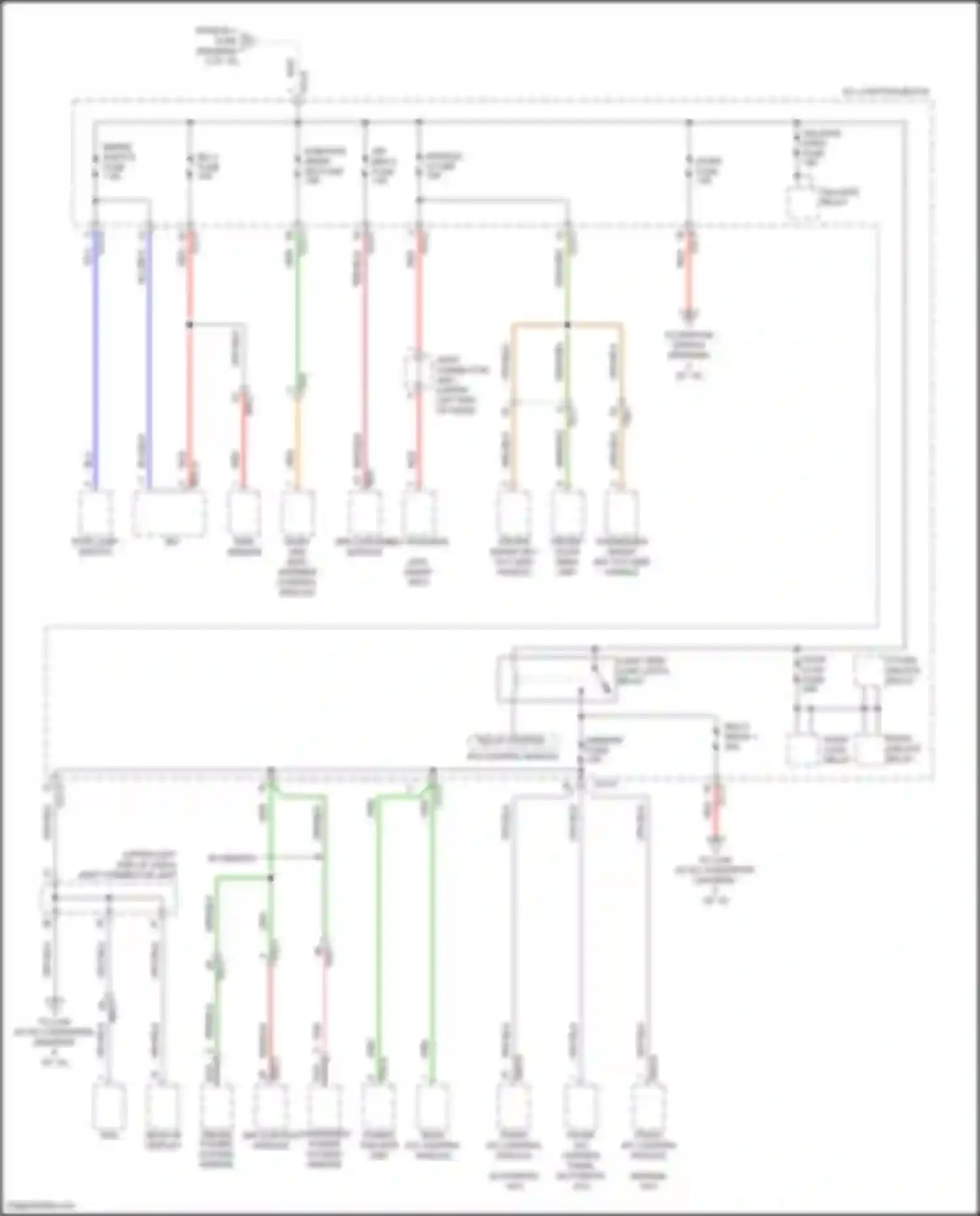 Sorento Kia IV (2020-2024): Power distribution circuit, except hybrid (4 of 10)