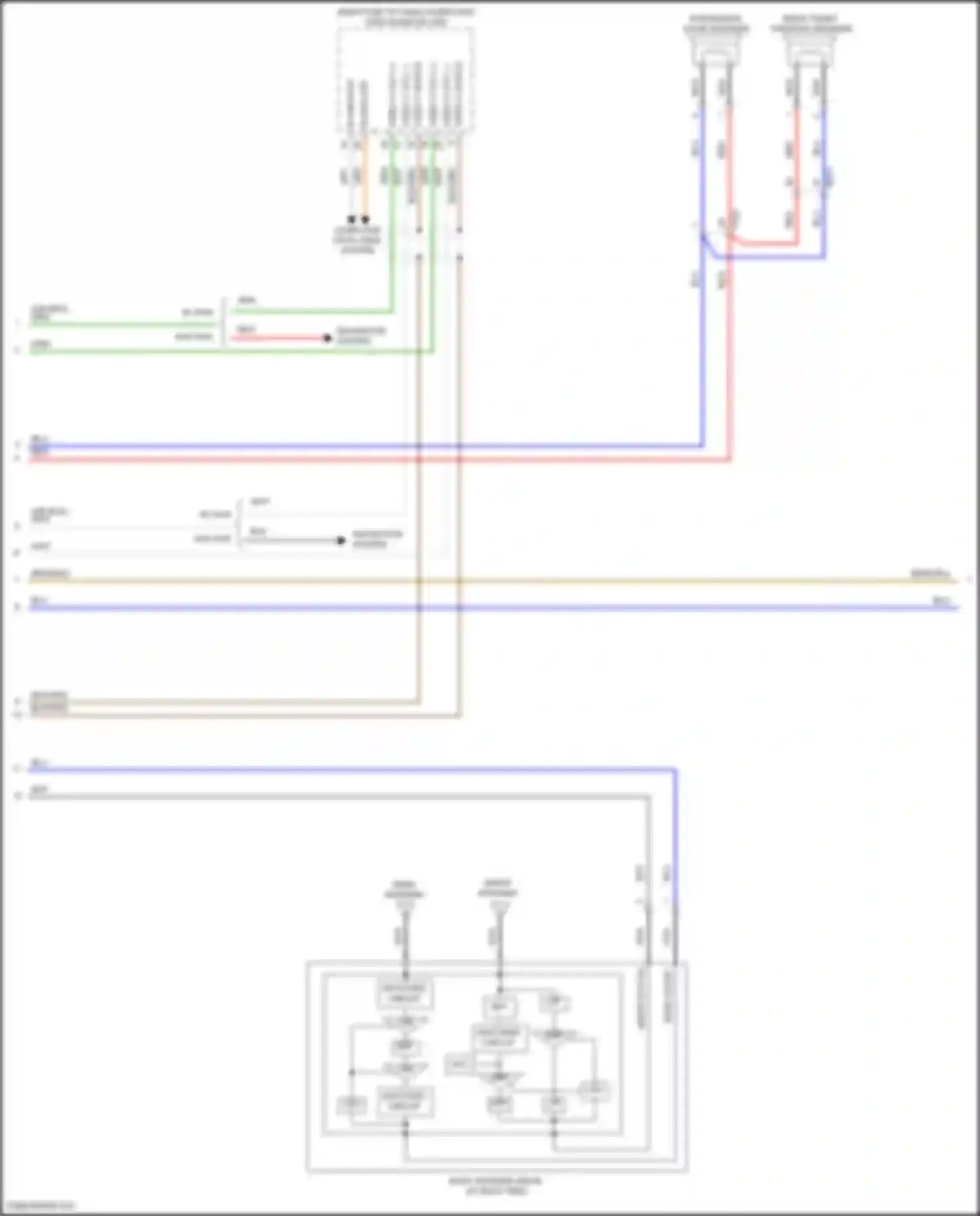 Sorento Kia IV (2020-2024): Radio circuit, except hybrid w/o navigation & amplifier (2 of 4)
