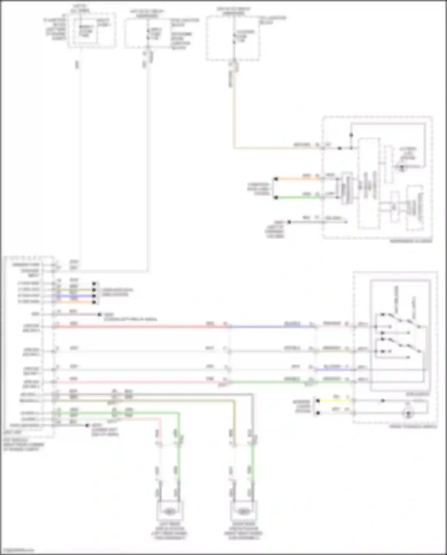 Sorento Kia IV (2020-2024): Electric parking brake circuit, except hybrid