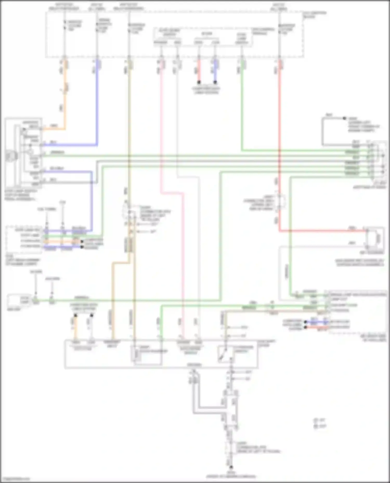 Sorento Kia IV (2020-2024): Shift interlock circuit, except hybrid