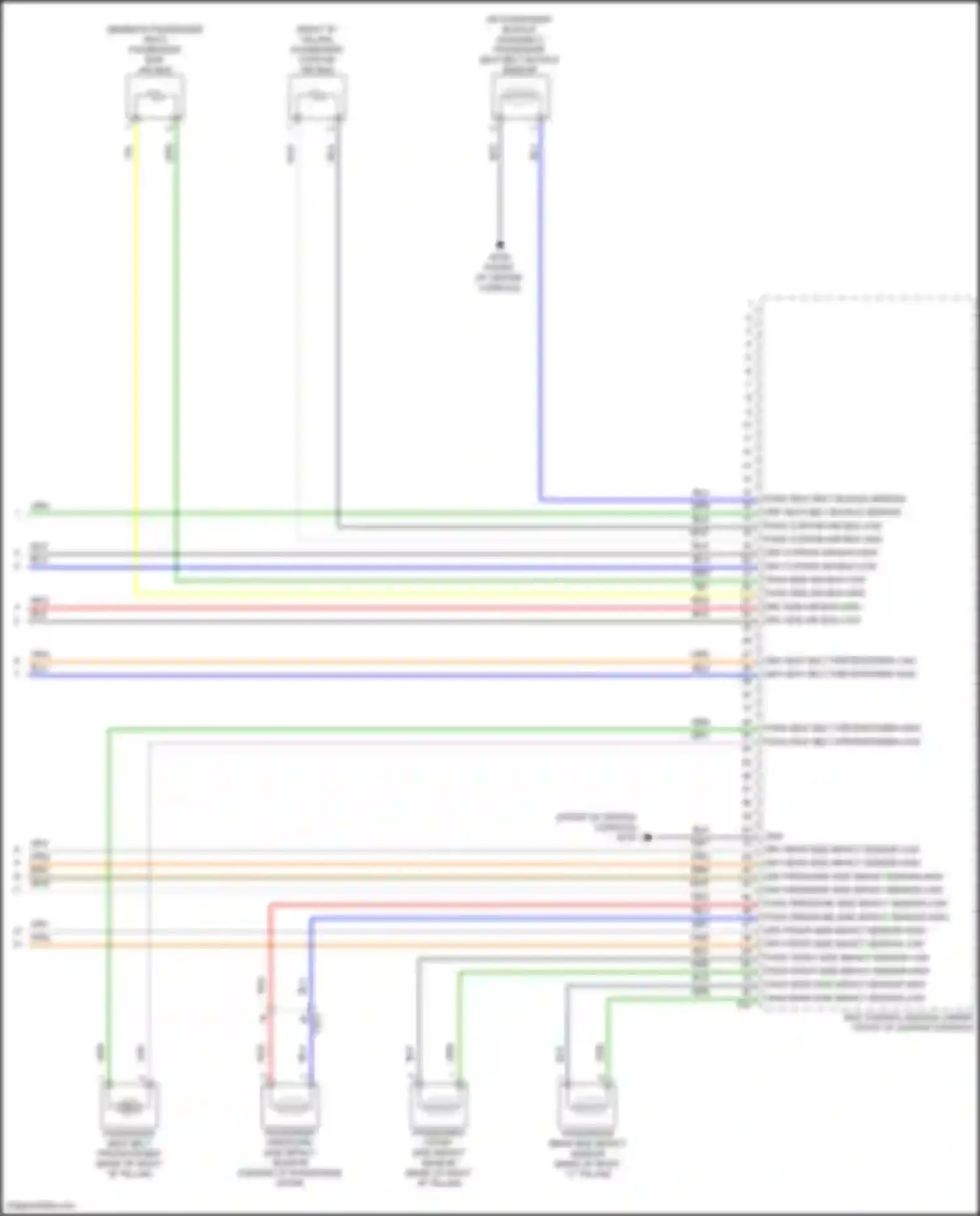 Sorento Kia IV (2020-2024): Supplemental restraints circuit, except hybrid (3 of 3)