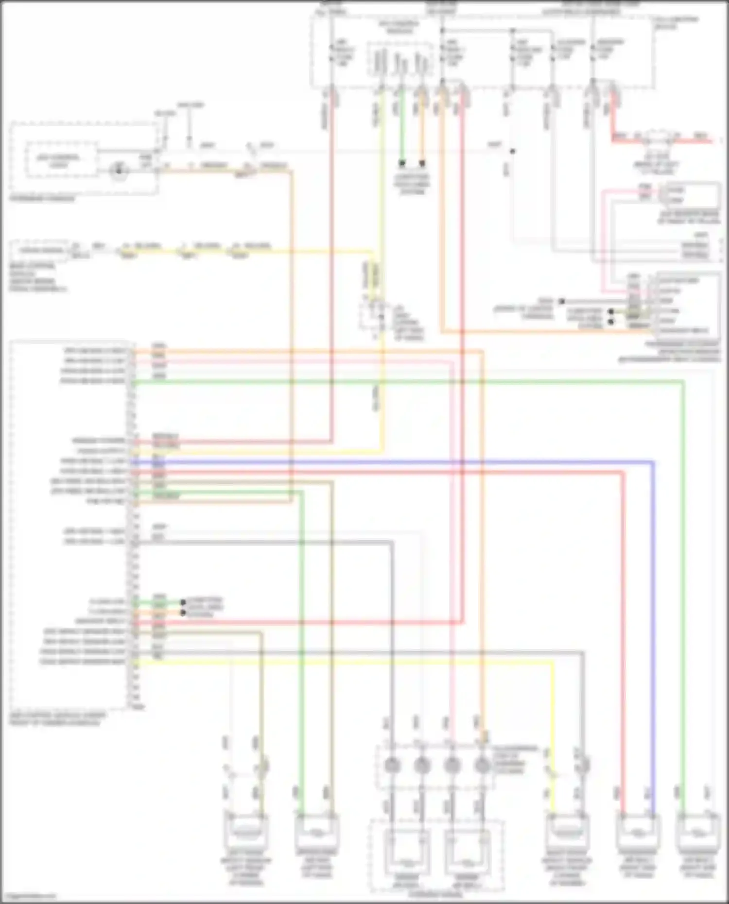 Sorento Kia IV (2020-2024): Supplemental restraints circuit, hybrid (1 of 3)