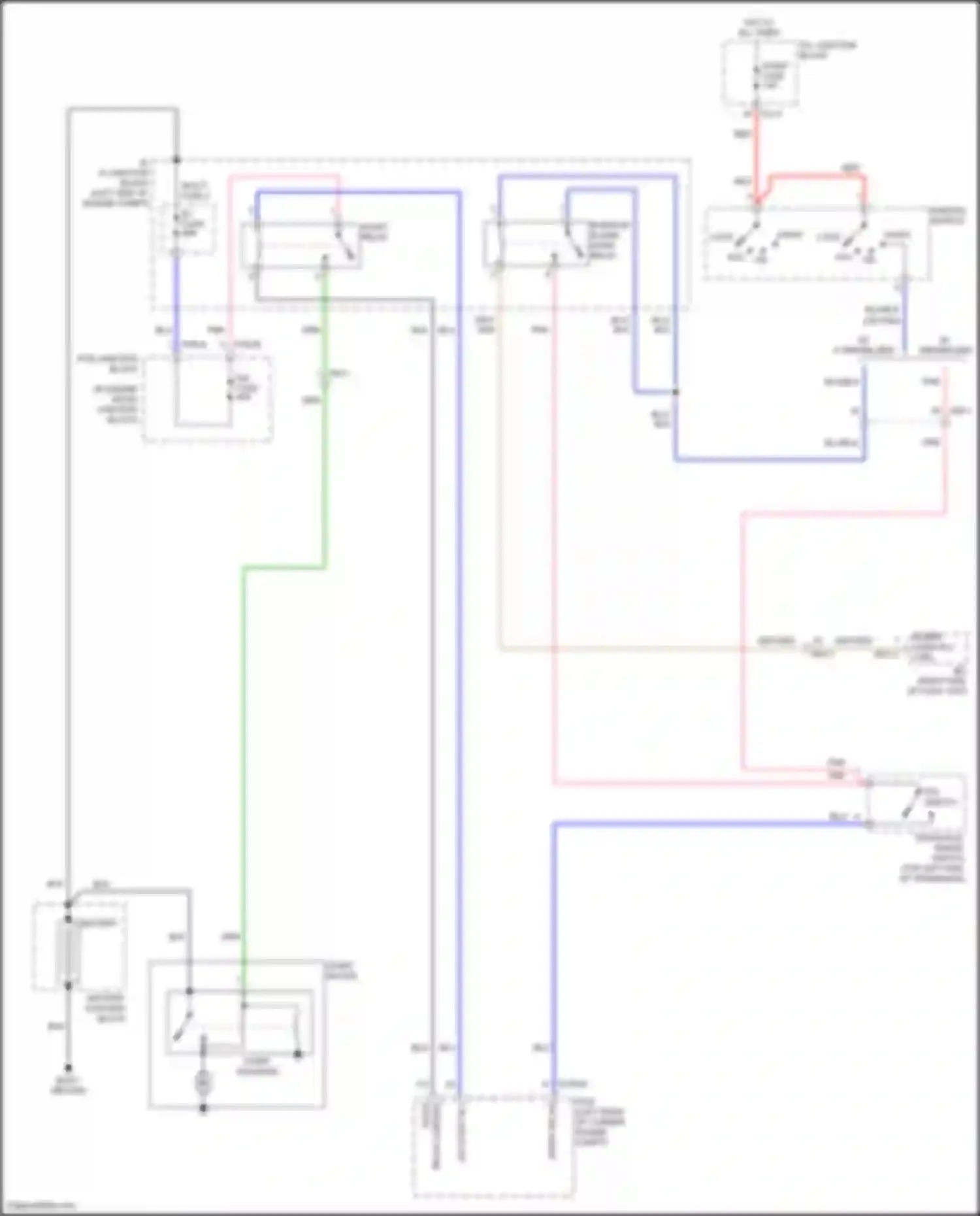 Wiring diagram alarm horn rly ctrl for Kia Sorento IV (2020-2024) (1 of 1)
