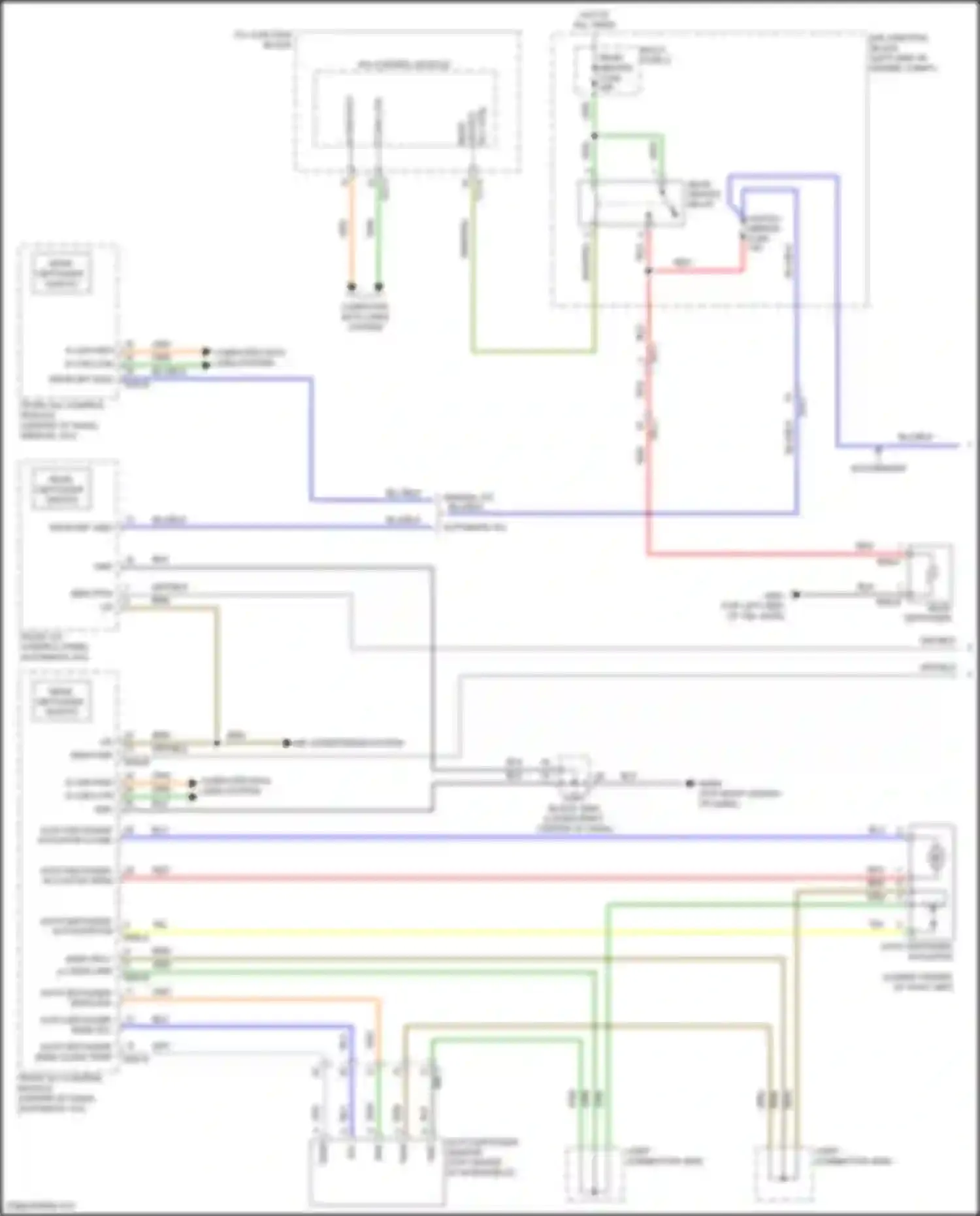 Wiring diagram automatic a/c for Kia Sorento IV (2020-2024) (2 of 8)