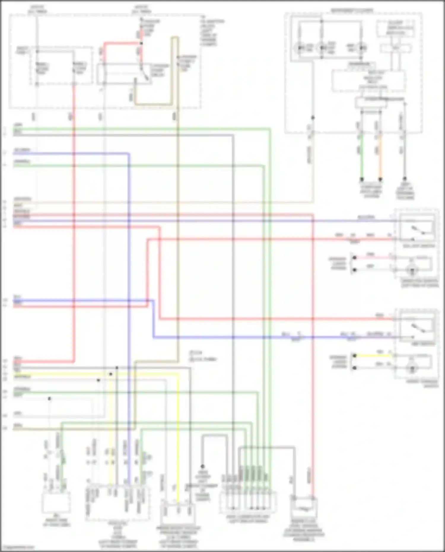 Wiring diagram blu/red for Kia Sorento IV (2020-2024) (2 of 8)