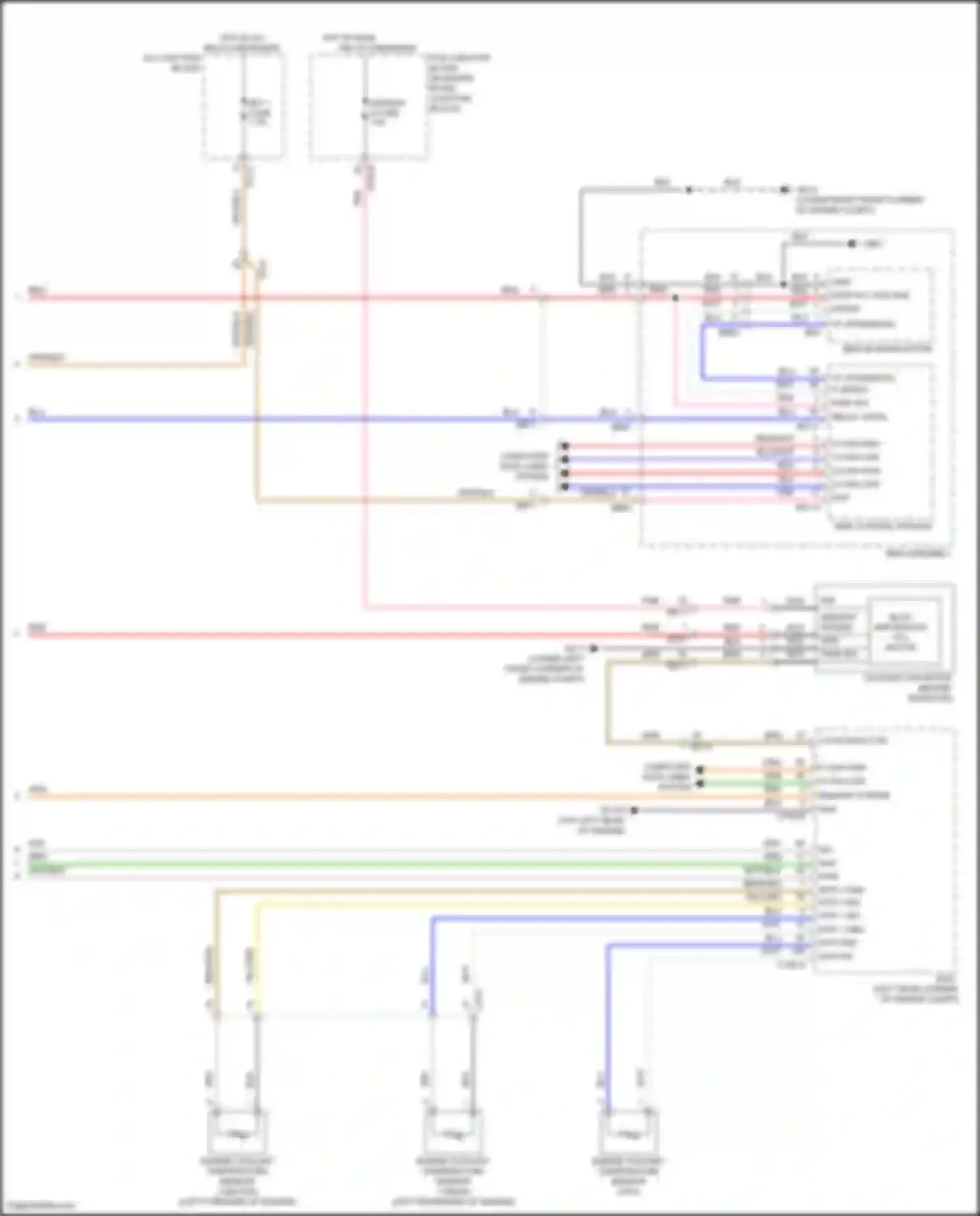 Wiring diagram cooling fan motor for Kia Sorento IV (2020-2024) (2 of 9)