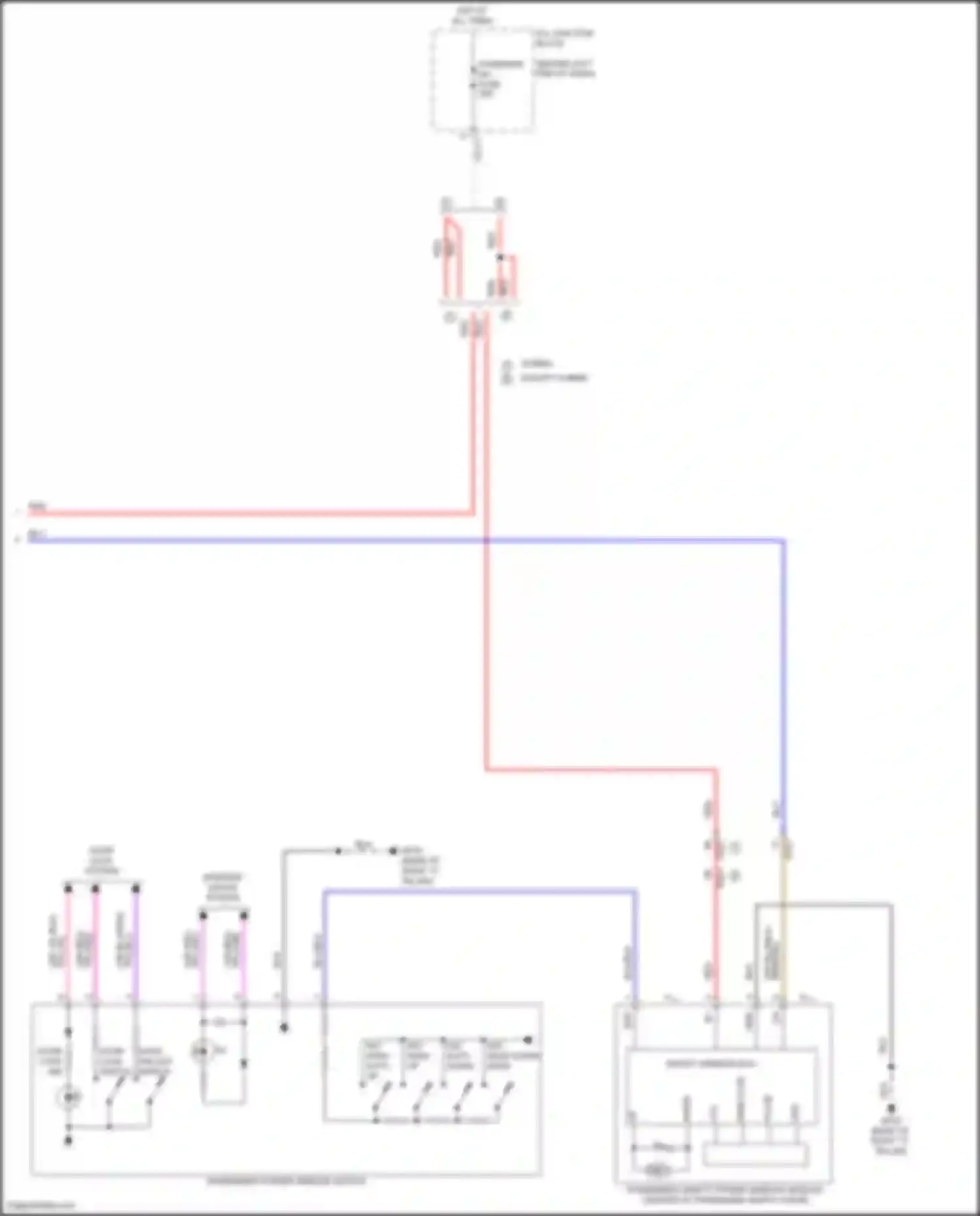 Wiring diagram door lock system for Kia Sorento IV (2020-2024) (2 of 2)