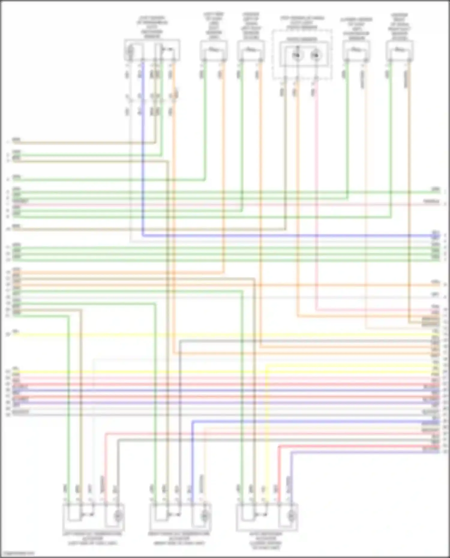 Wiring diagram evaporator sensor for Kia Sorento IV (2020-2024) (2 of 4)
