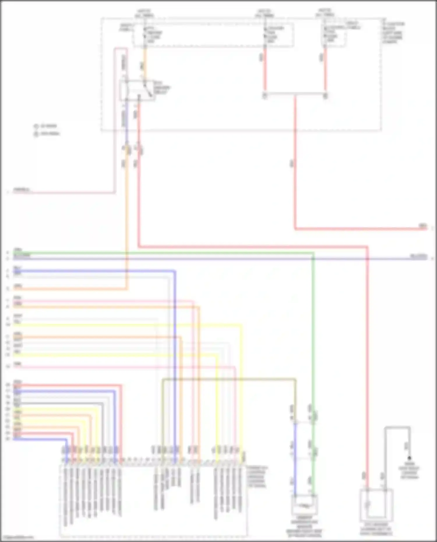 Wiring diagram front a/c control module for Kia Sorento IV (2020-2024) (11 of 18)