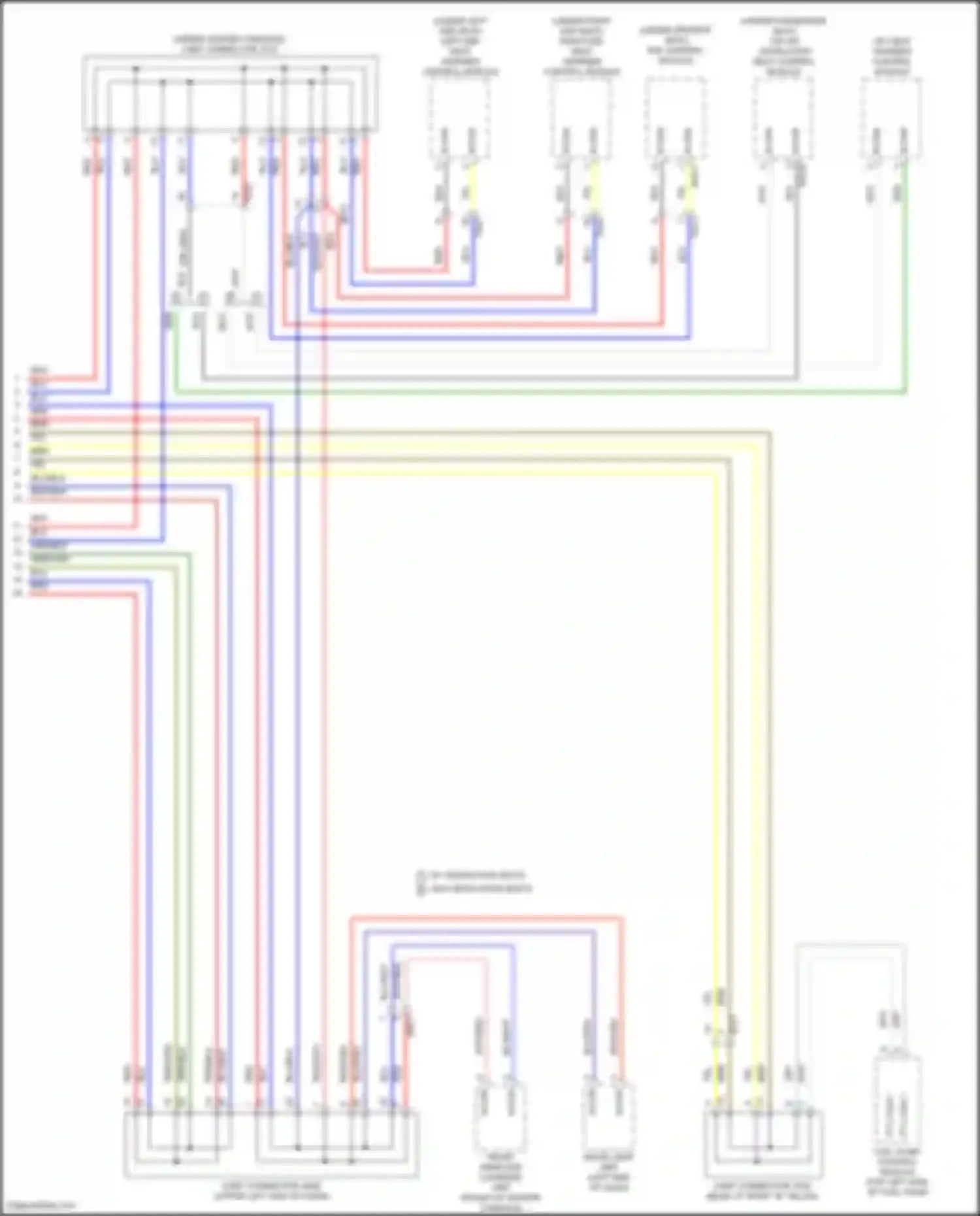 Wiring diagram front wireless charger unit for Kia Sorento IV (2020-2024) (2 of 6)