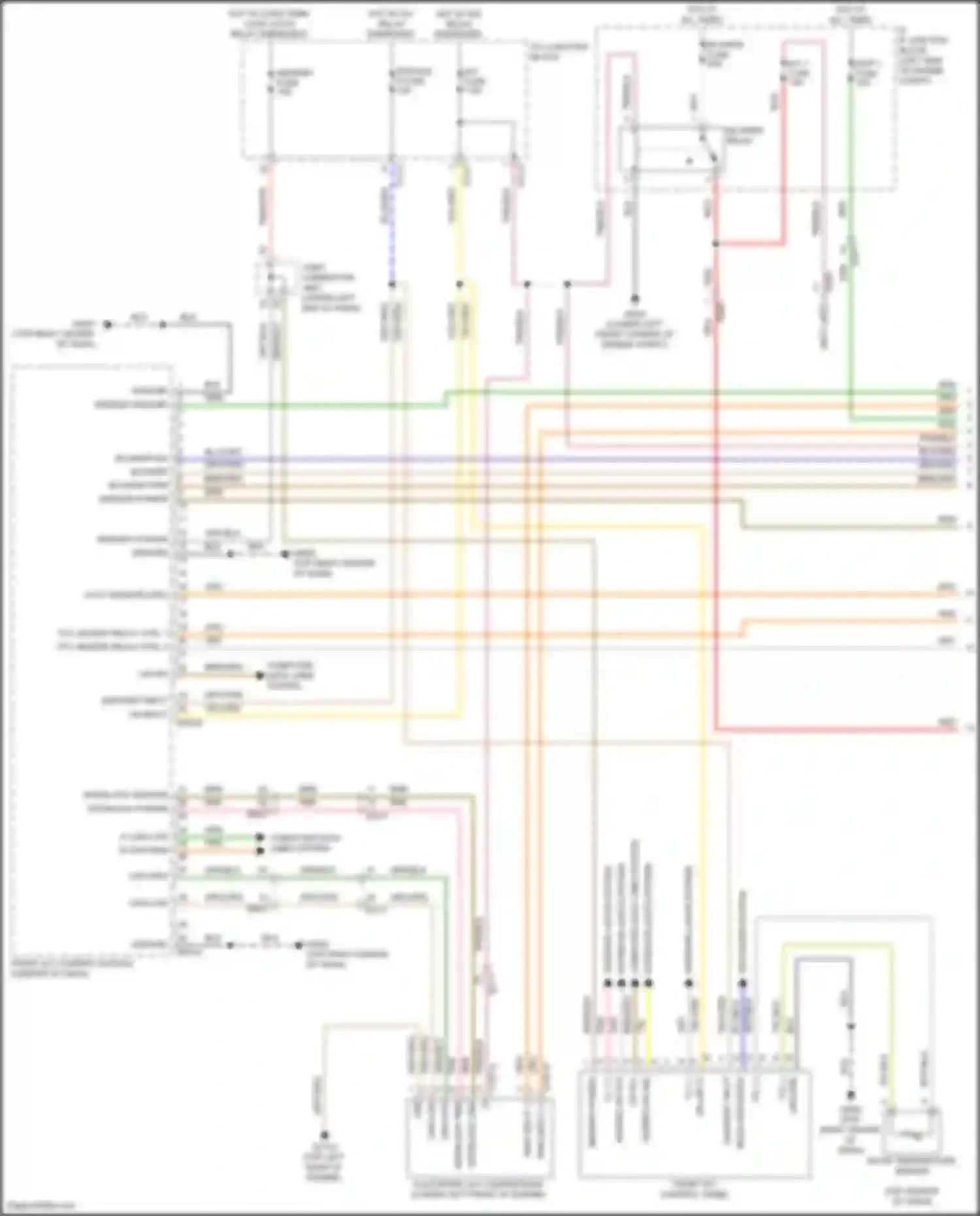 Wiring diagram gry/org for Kia Sorento IV (2020-2024) (72 of 107)