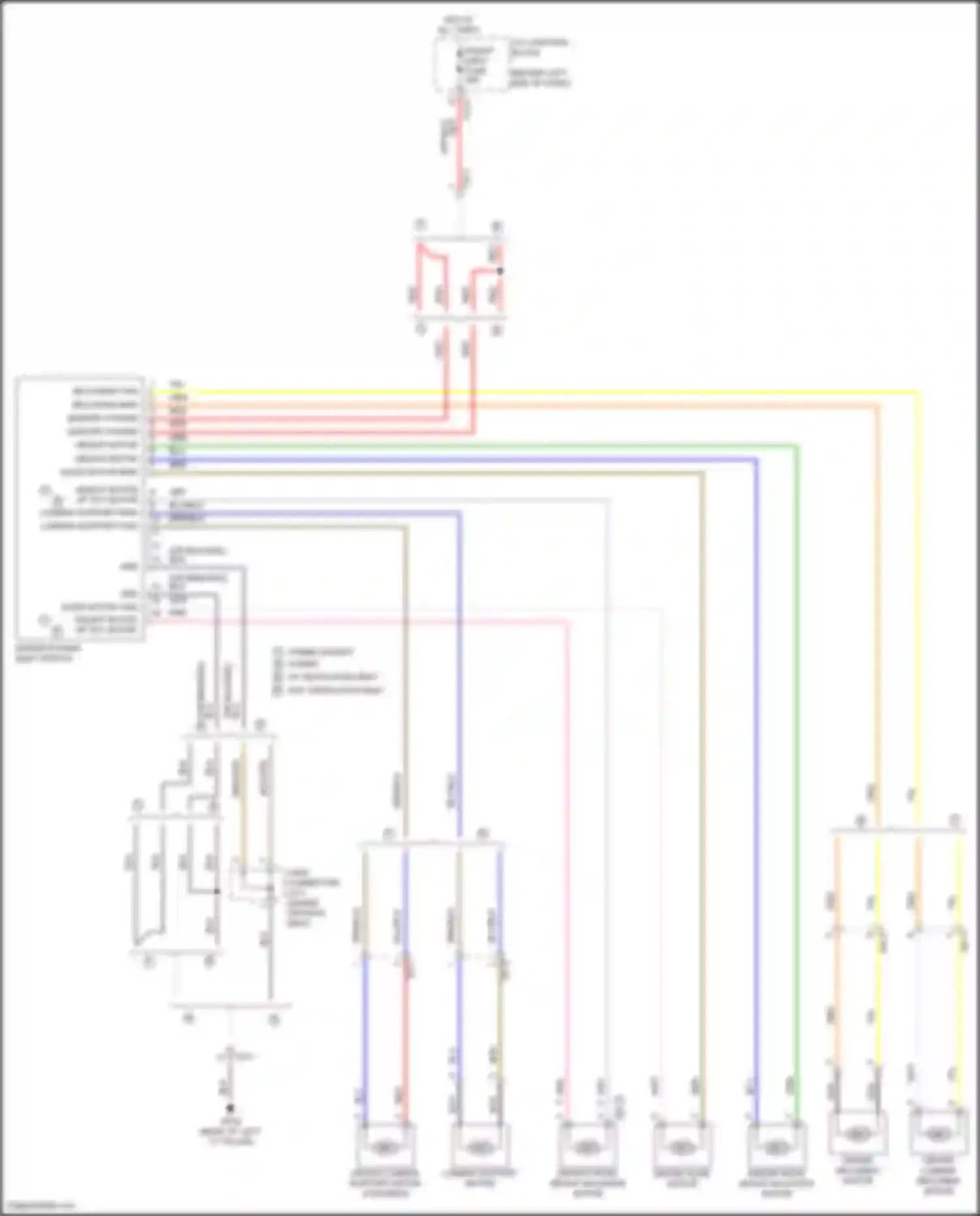 Wiring diagram height motor dn for Kia Sorento IV (2020-2024) (1 of 2)