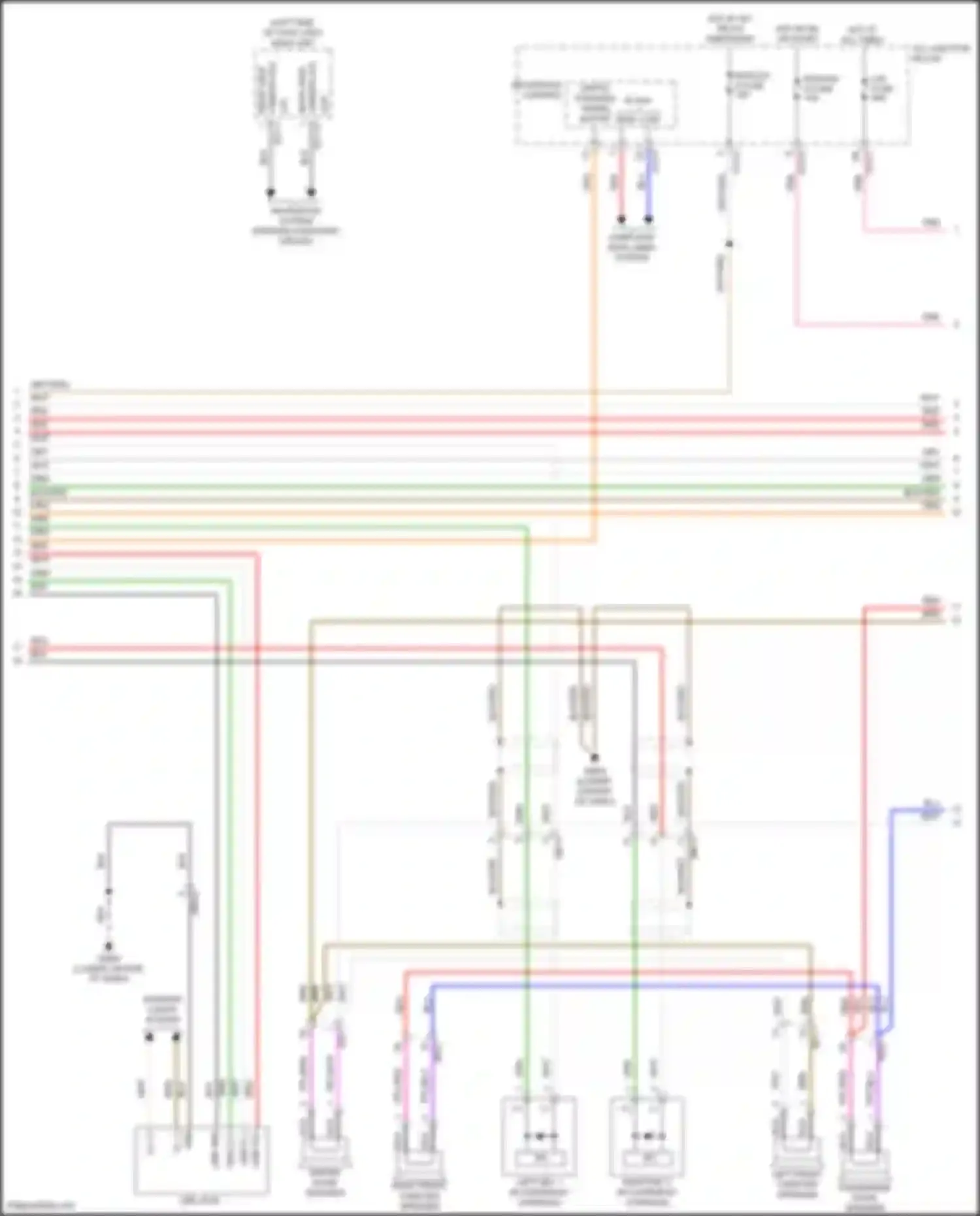 Wiring diagram hot in on or start for Kia Sorento IV (2020-2024) (2 of 13)