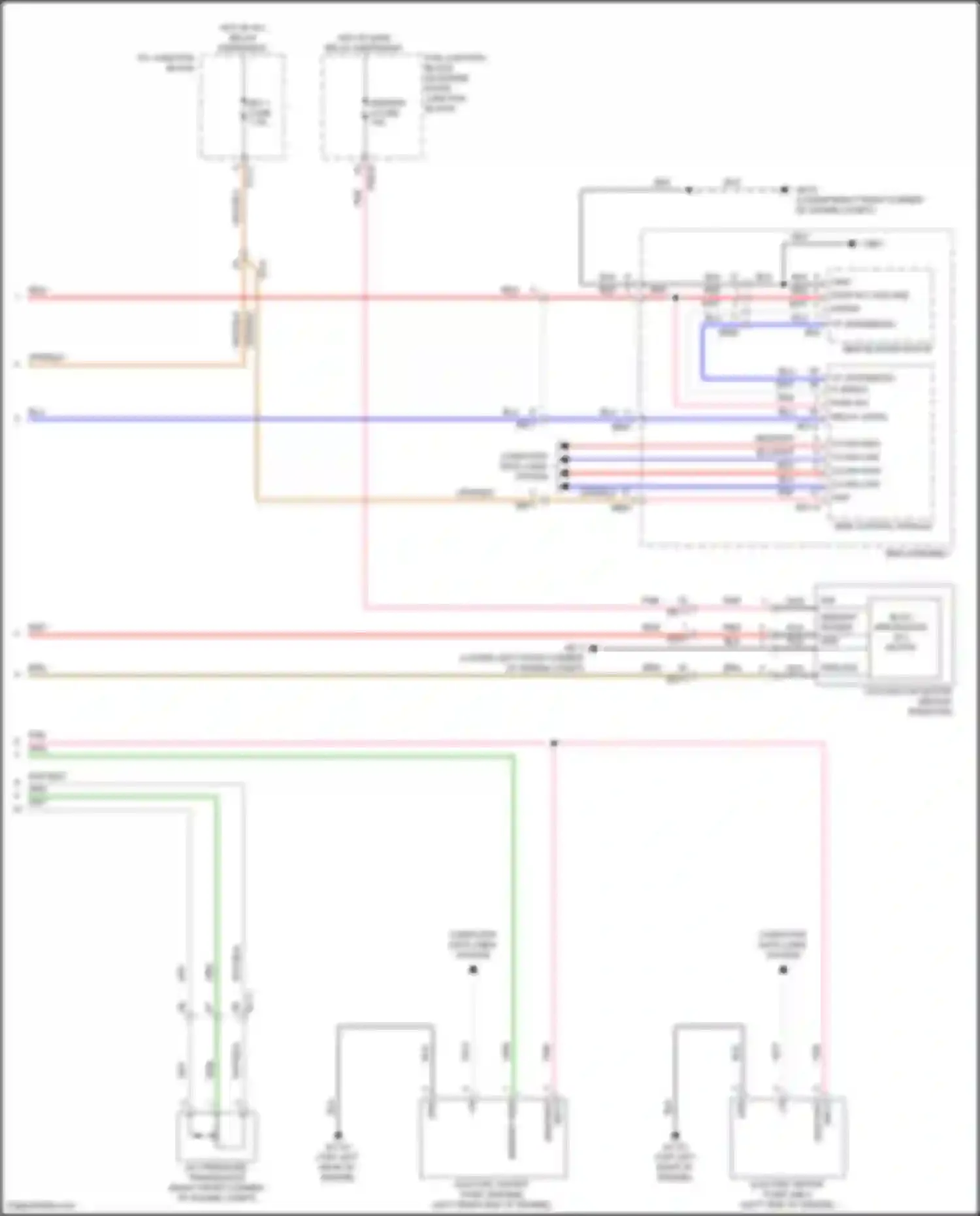 Wiring diagram hot w/ main relay energized for Kia Sorento IV (2020-2024) (4 of 5)