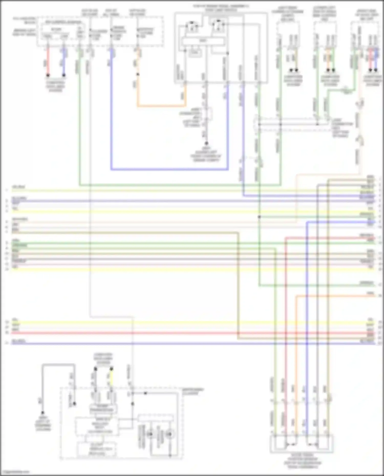 Wiring diagram ibu unit for Kia Sorento IV (2020-2024) (1 of 1)