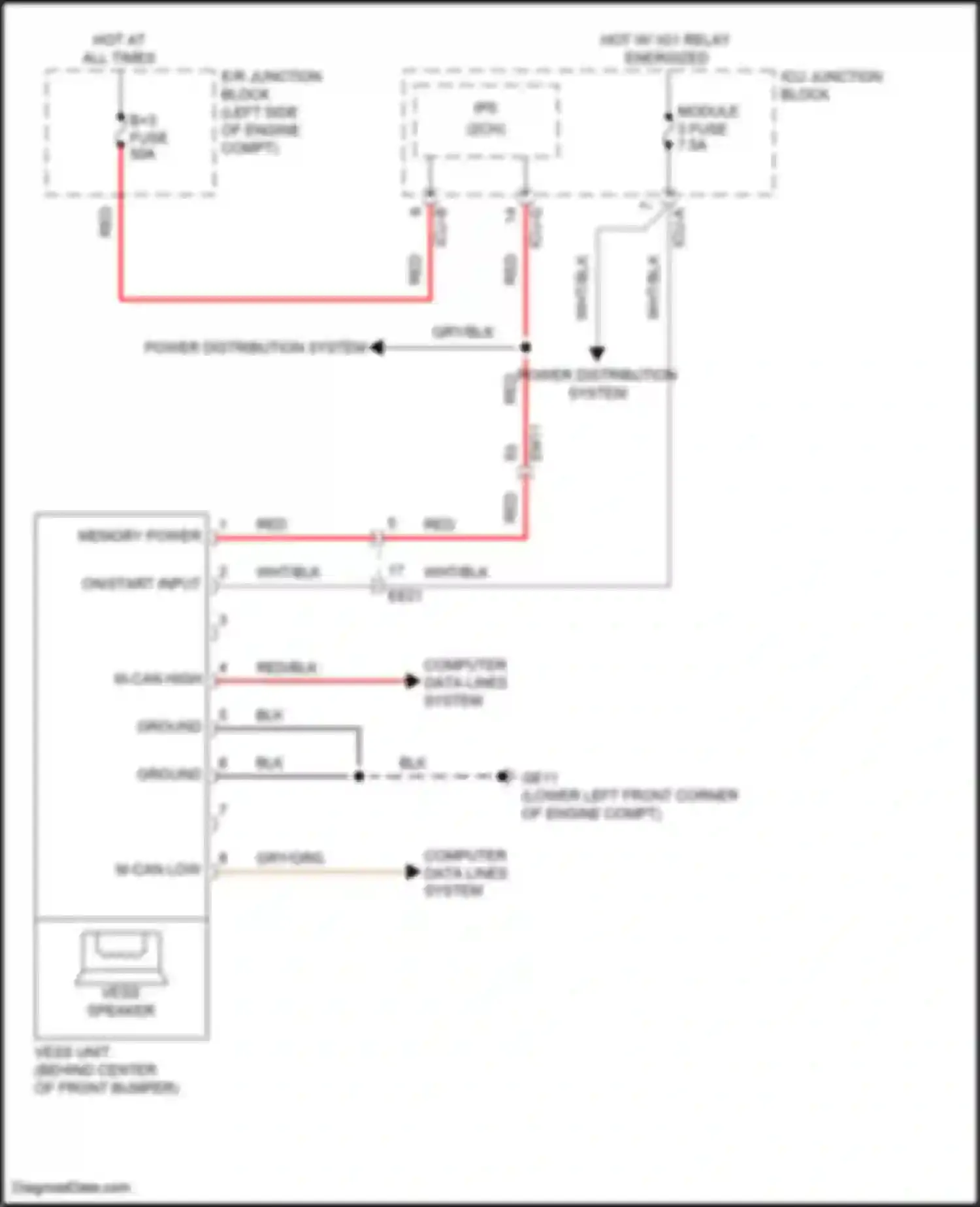 Wiring diagram icu-a for Kia Sorento IV (2020-2024) (1 of 45)