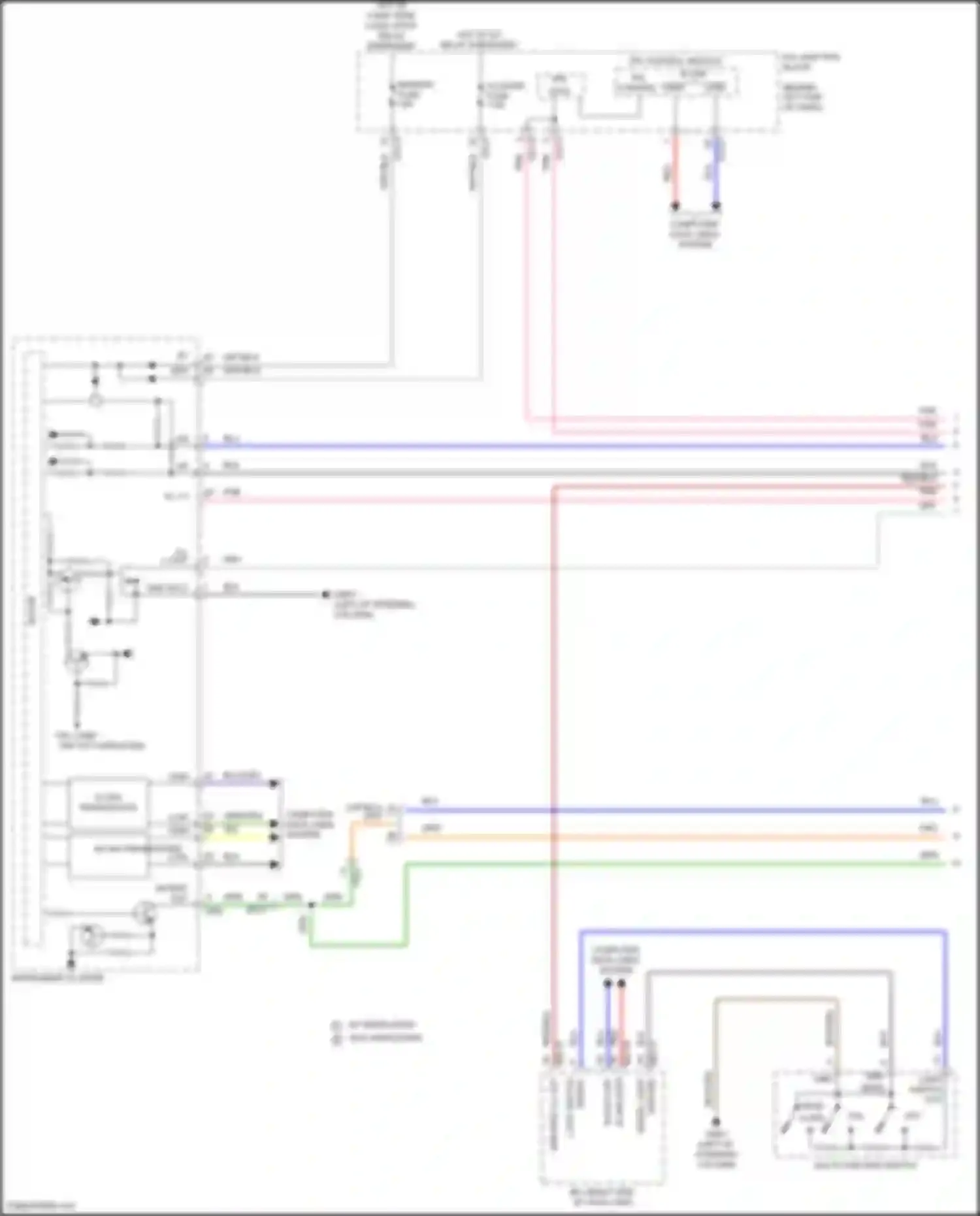Wiring diagram instrument cluster for Kia Sorento IV (2020-2024) (26 of 58)