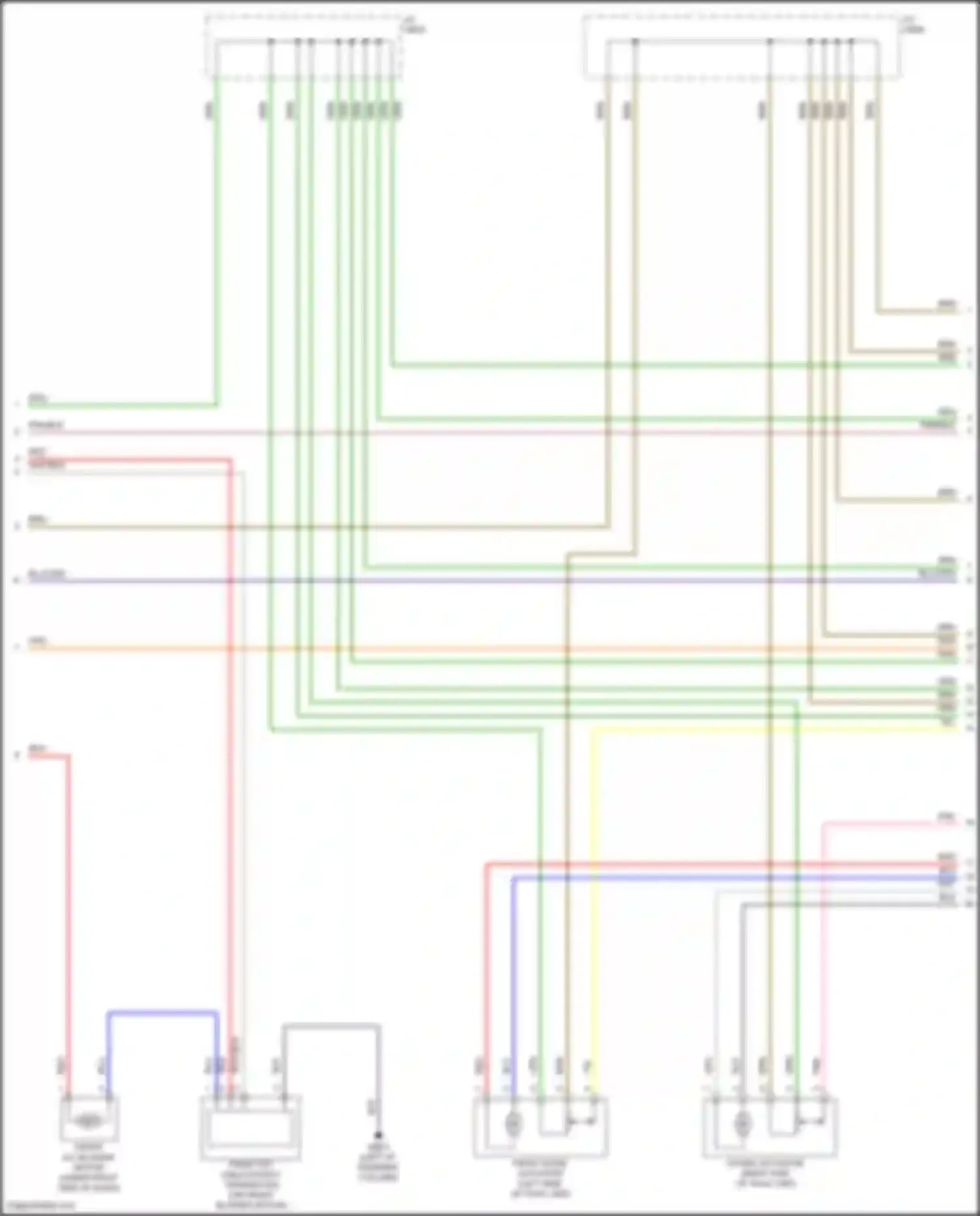 Wiring diagram intake actuator for Kia Sorento IV (2020-2024) (1 of 3)