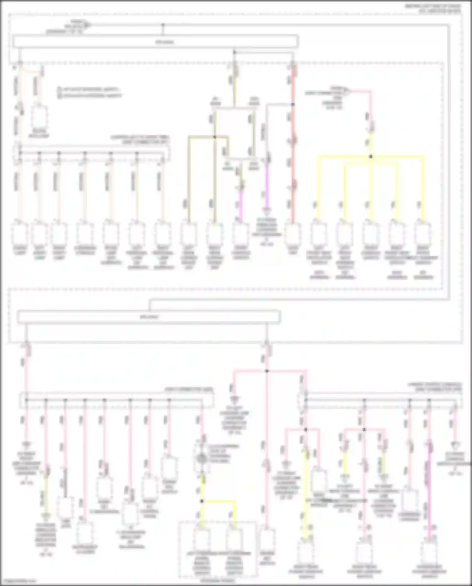 Wiring diagram left rear corner radar unit for Kia Sorento IV (2020-2024) (8 of 9)