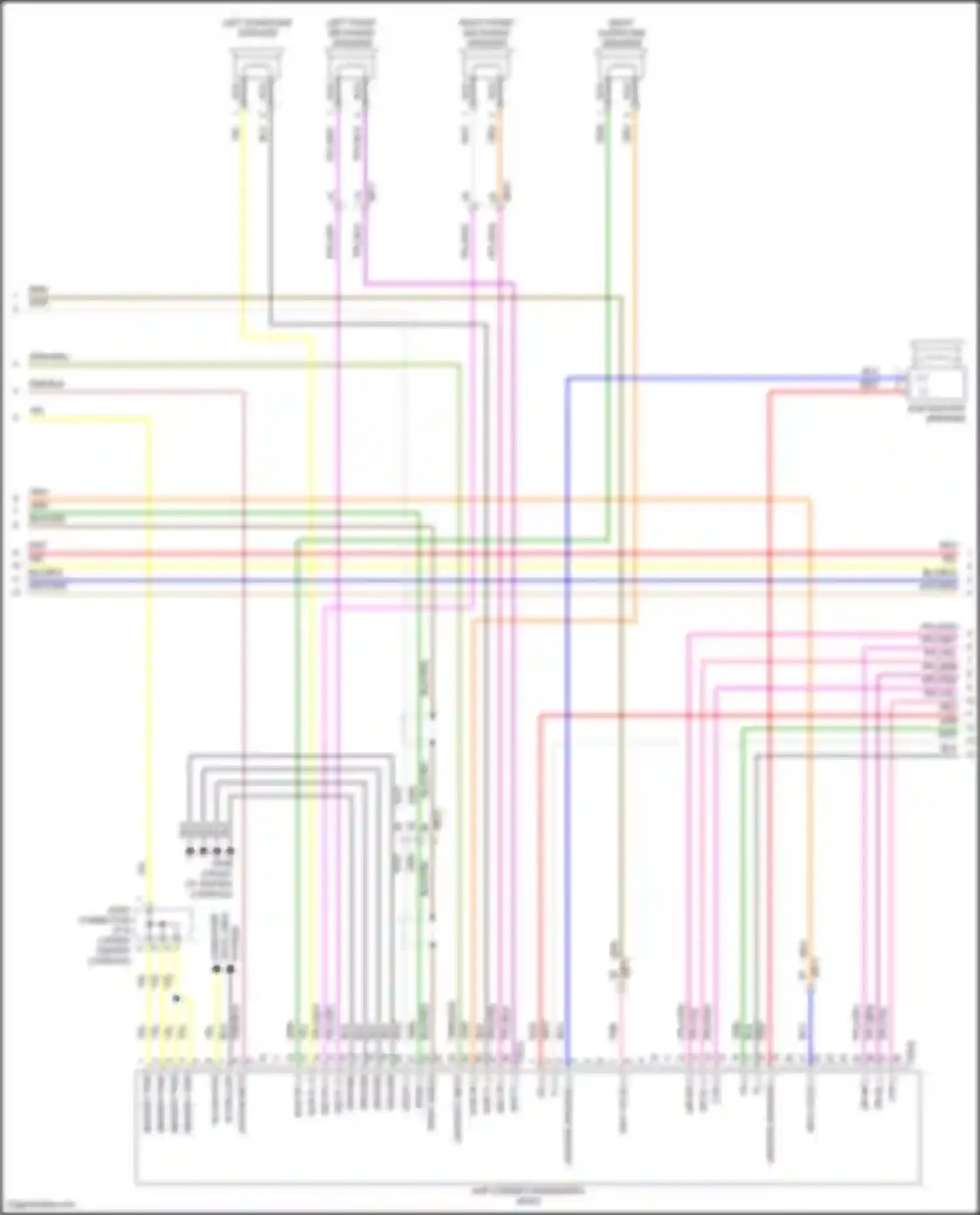 Wiring diagram left surround speaker for Kia Sorento IV (2020-2024) (6 of 6)