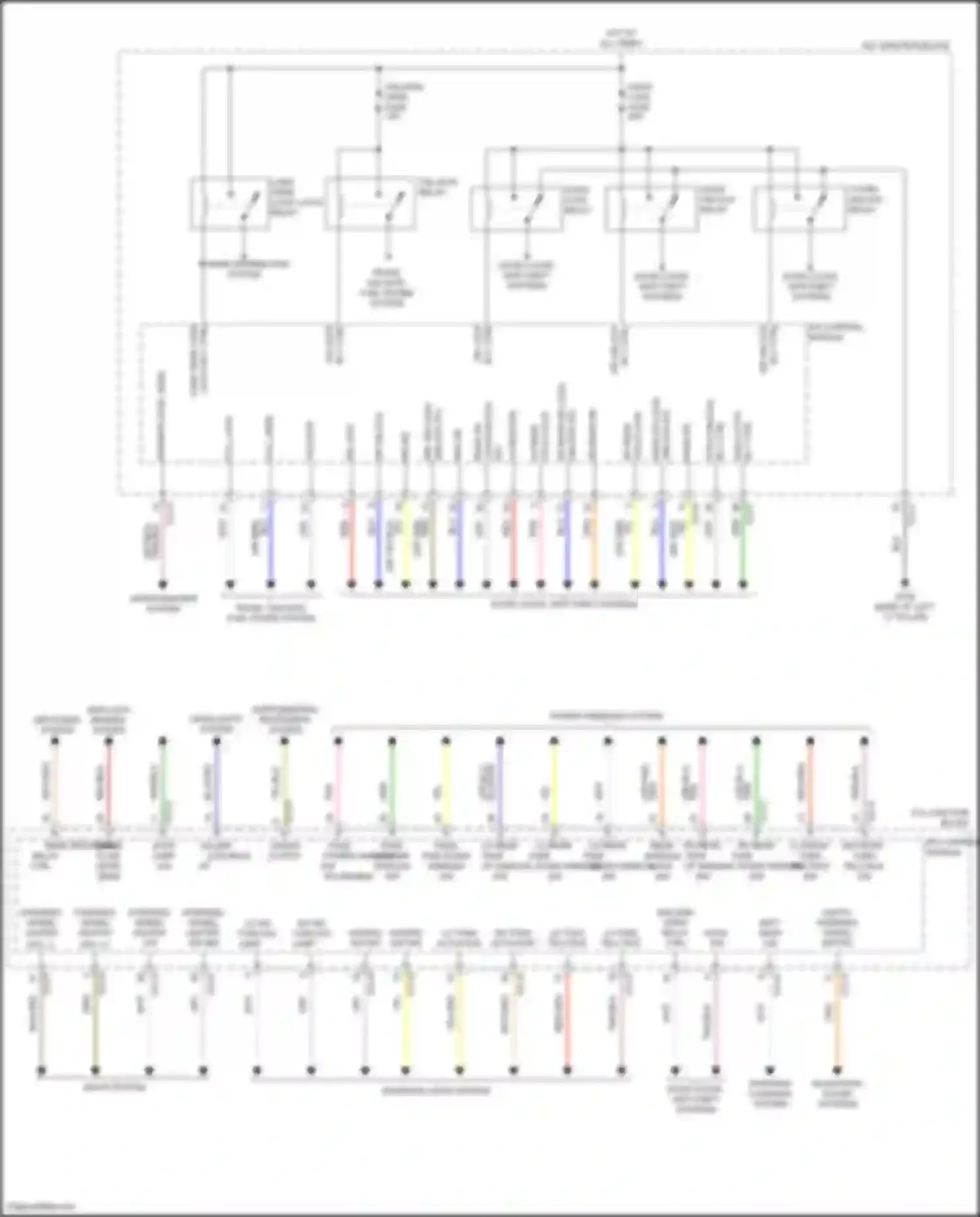 Wiring diagram lh rear dr sw for Kia Sorento IV (2020-2024) (1 of 1)
