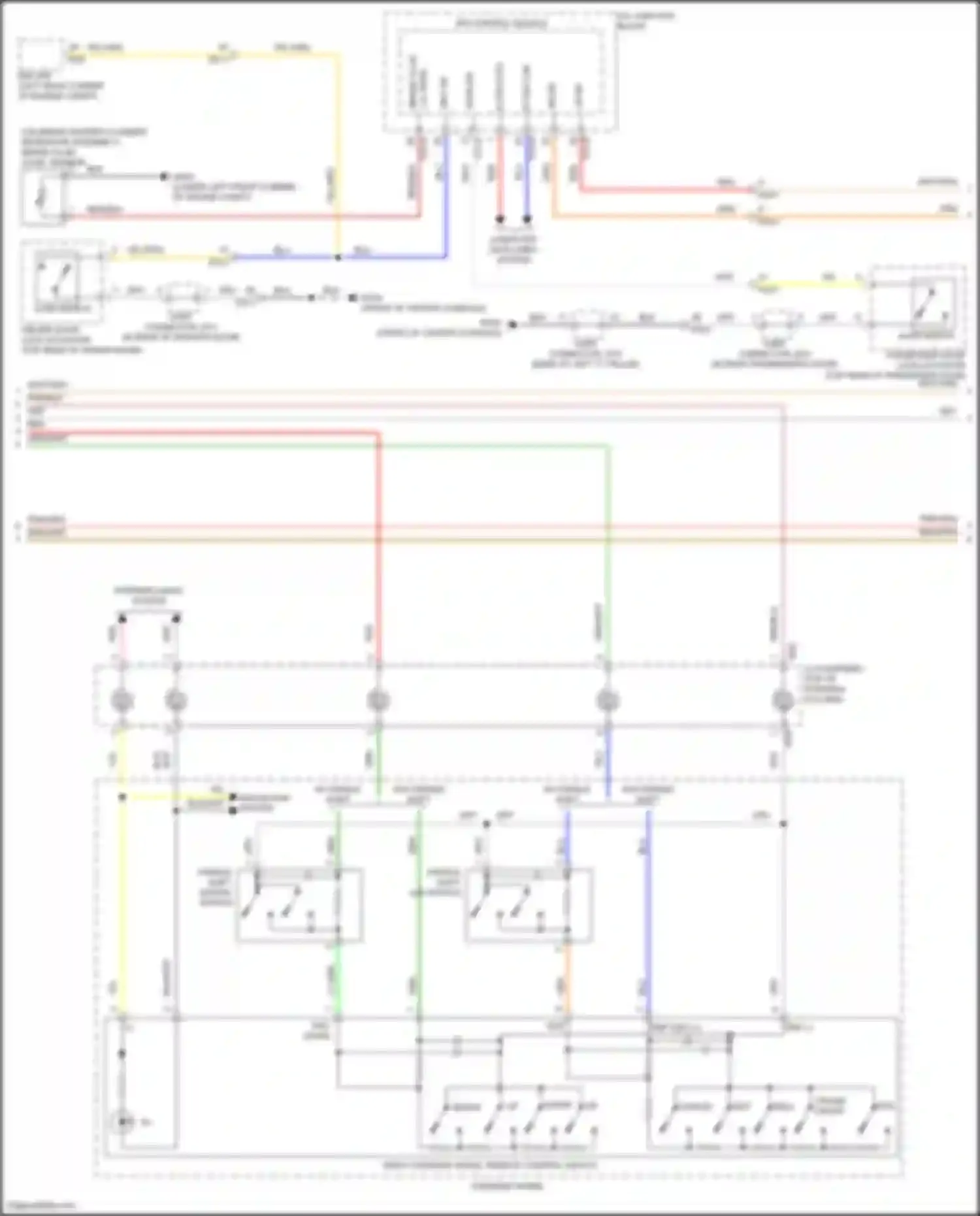 Wiring diagram lr dr sw for Kia Sorento IV (2020-2024) (3 of 3)