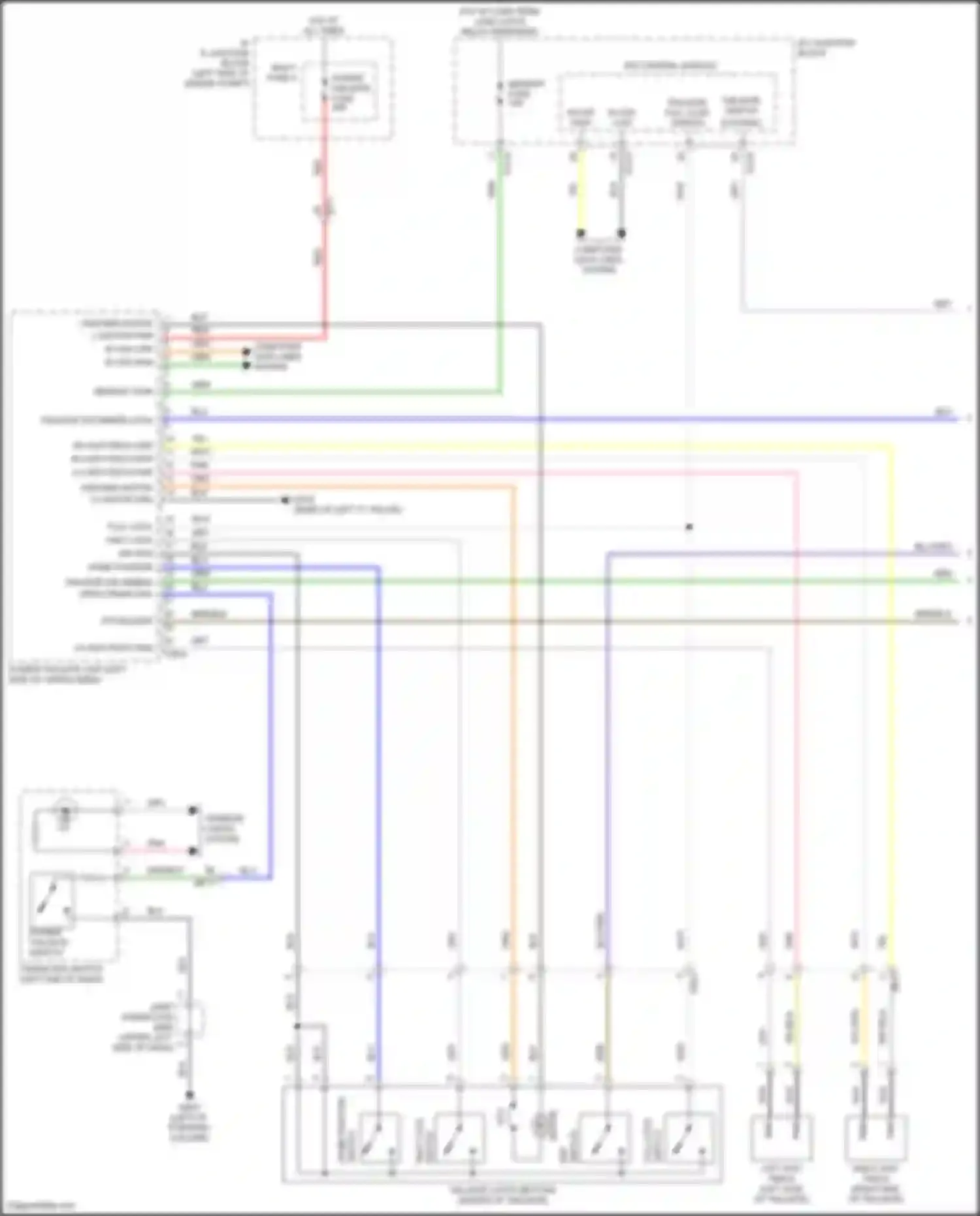 Wiring diagram memory pwr for Kia Sorento IV (2020-2024) (18 of 49)