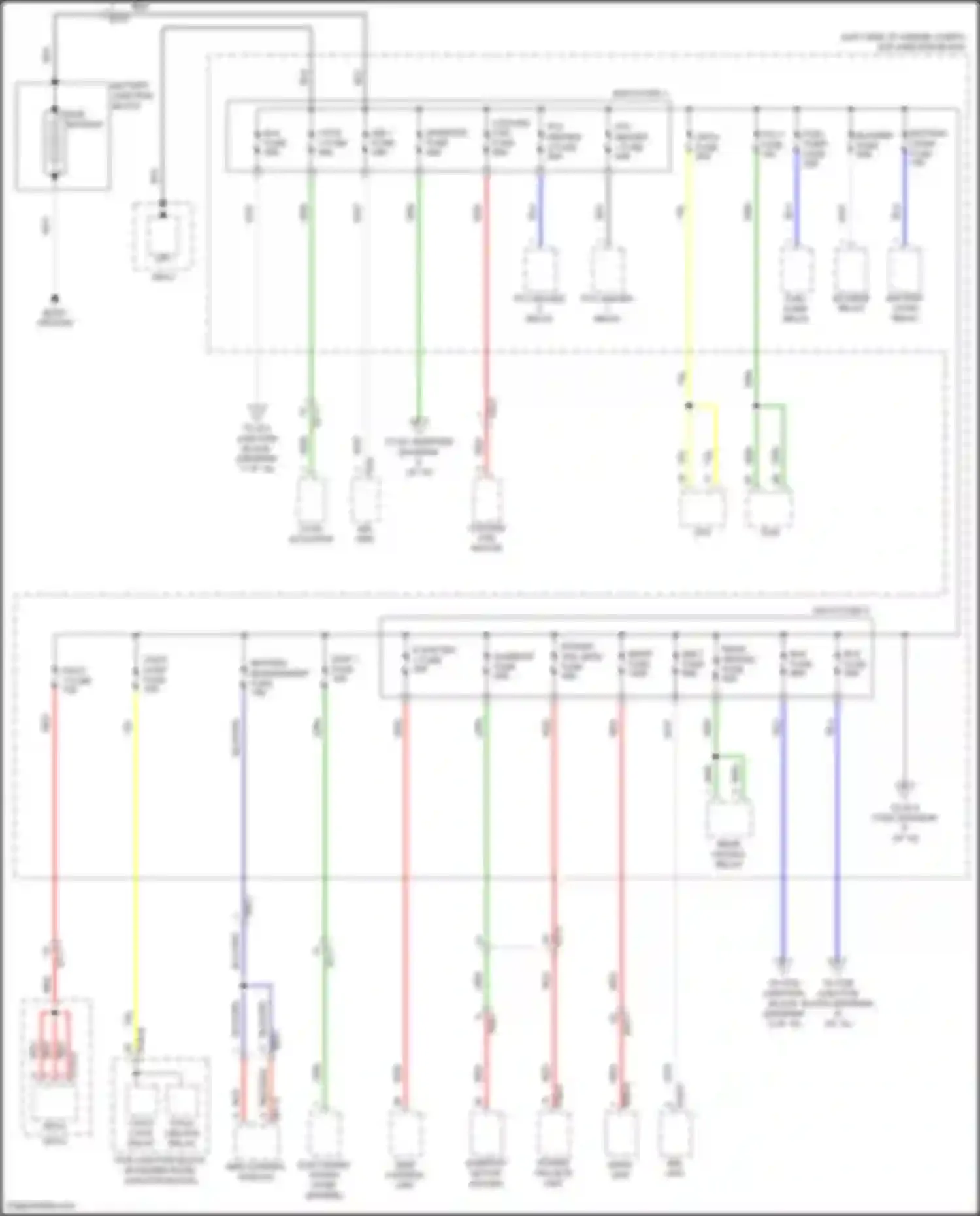 Wiring diagram multi fuse 2 for Kia Sorento IV (2020-2024) (8 of 20)