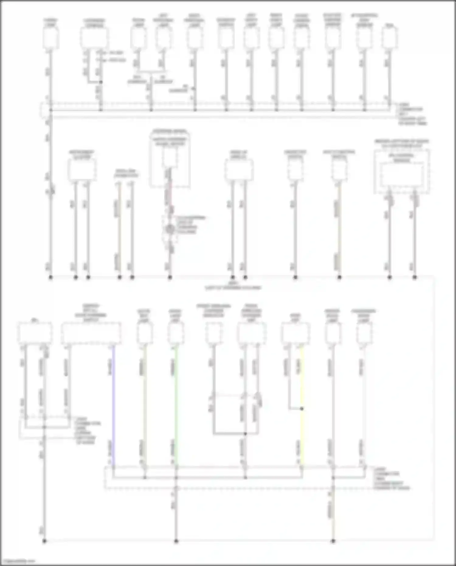 Wiring diagram overhead console for Kia Sorento IV (2020-2024) (12 of 16)
