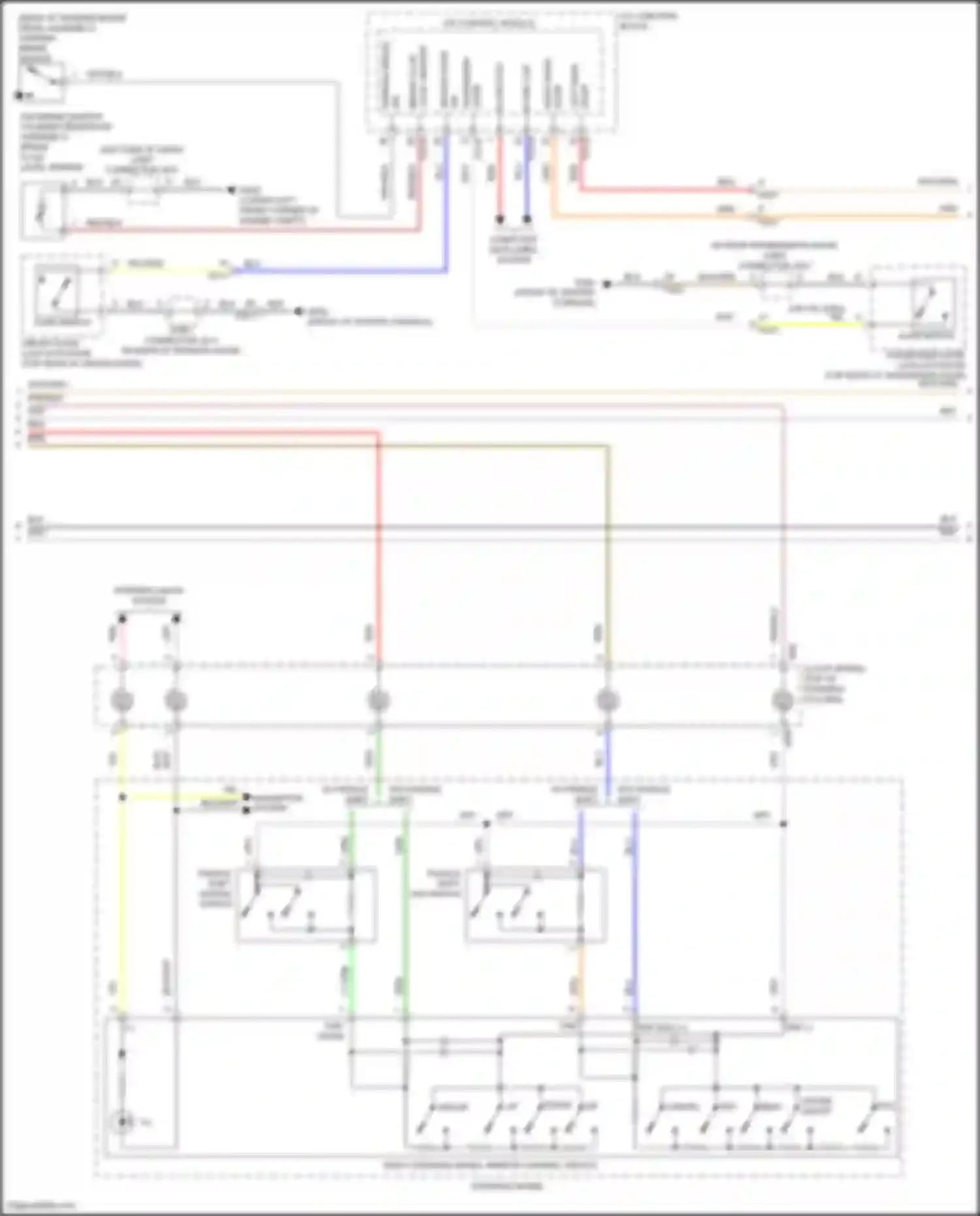 Wiring diagram parking brake for Kia Sorento IV (2020-2024) (1 of 1)