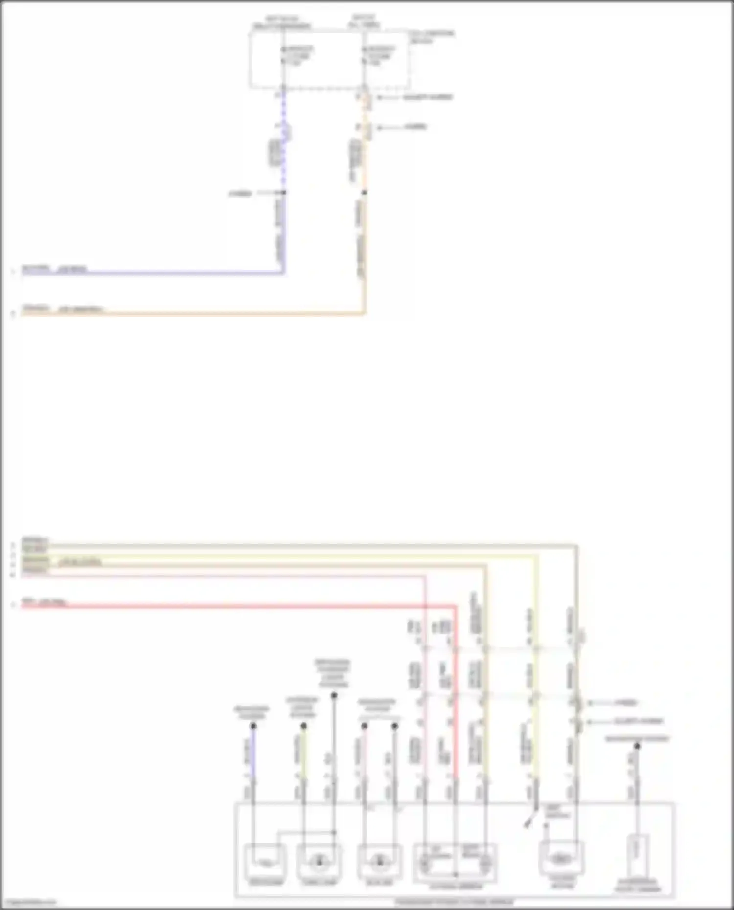 Wiring diagram passenger door camera for Kia Sorento IV (2020-2024) (1 of 1)